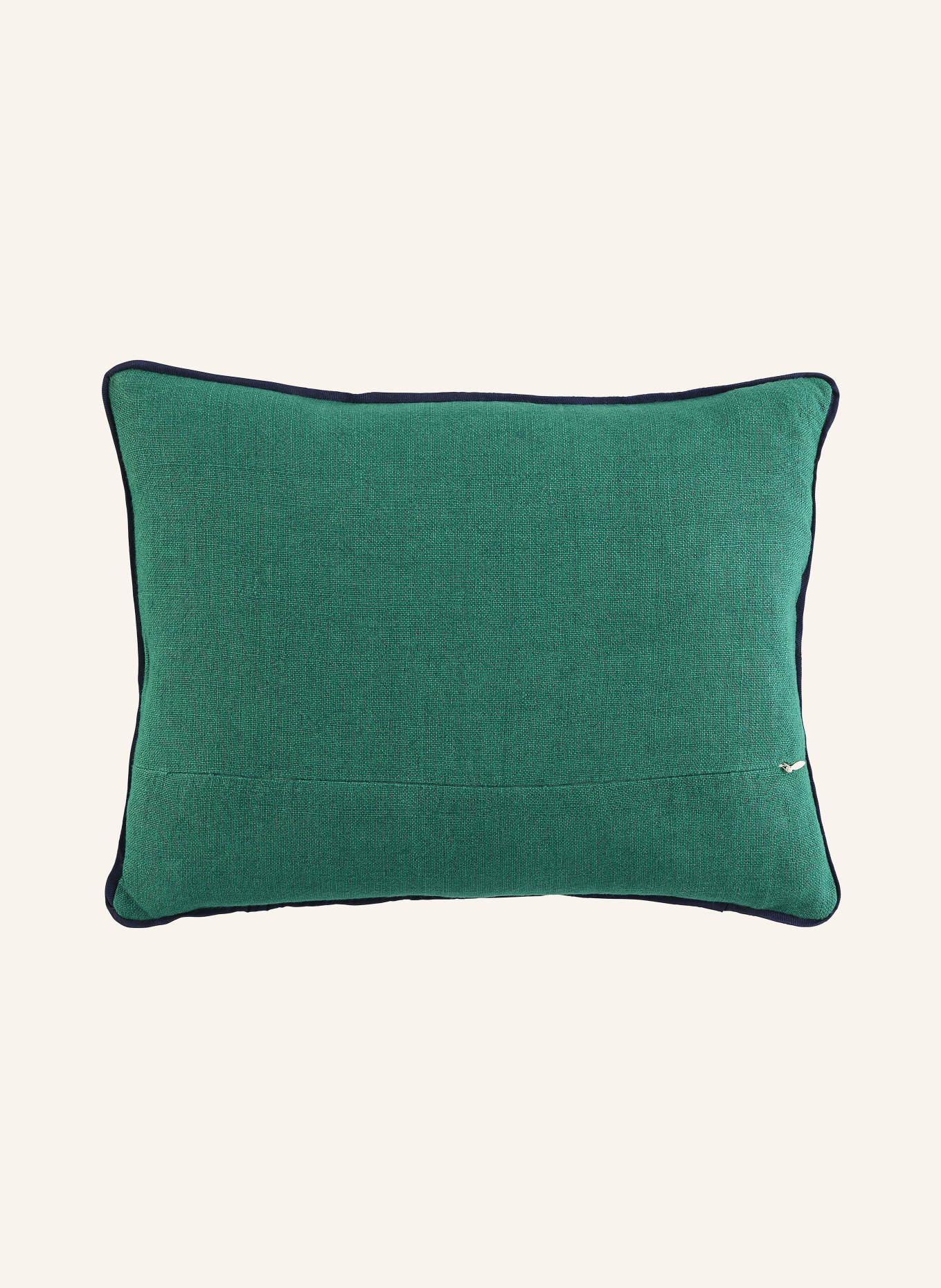 JONATHAN ADLER PLAYA ELEPHANT decorative cushion made of linen: GREEN / LIGHT BLUE / DARK BLUE