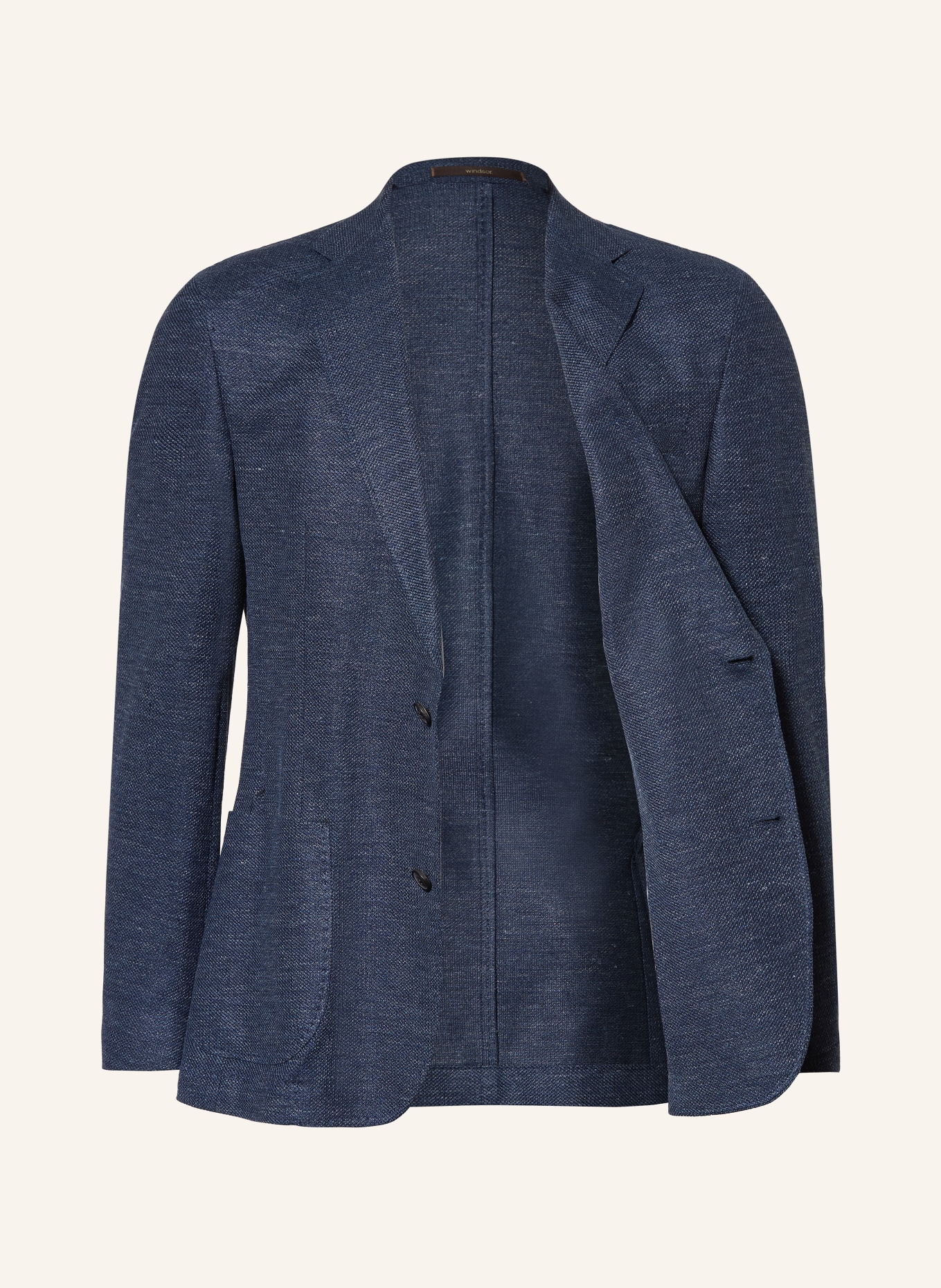 windsor. GIRO-colbert met extra slanke pasvorm en linnen: DONKERBLAUW