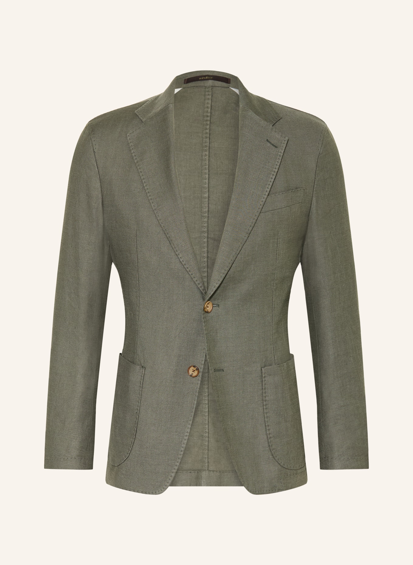 windsor. GIRO-colbert in slim fit met linnen: 320 Bright Green 320