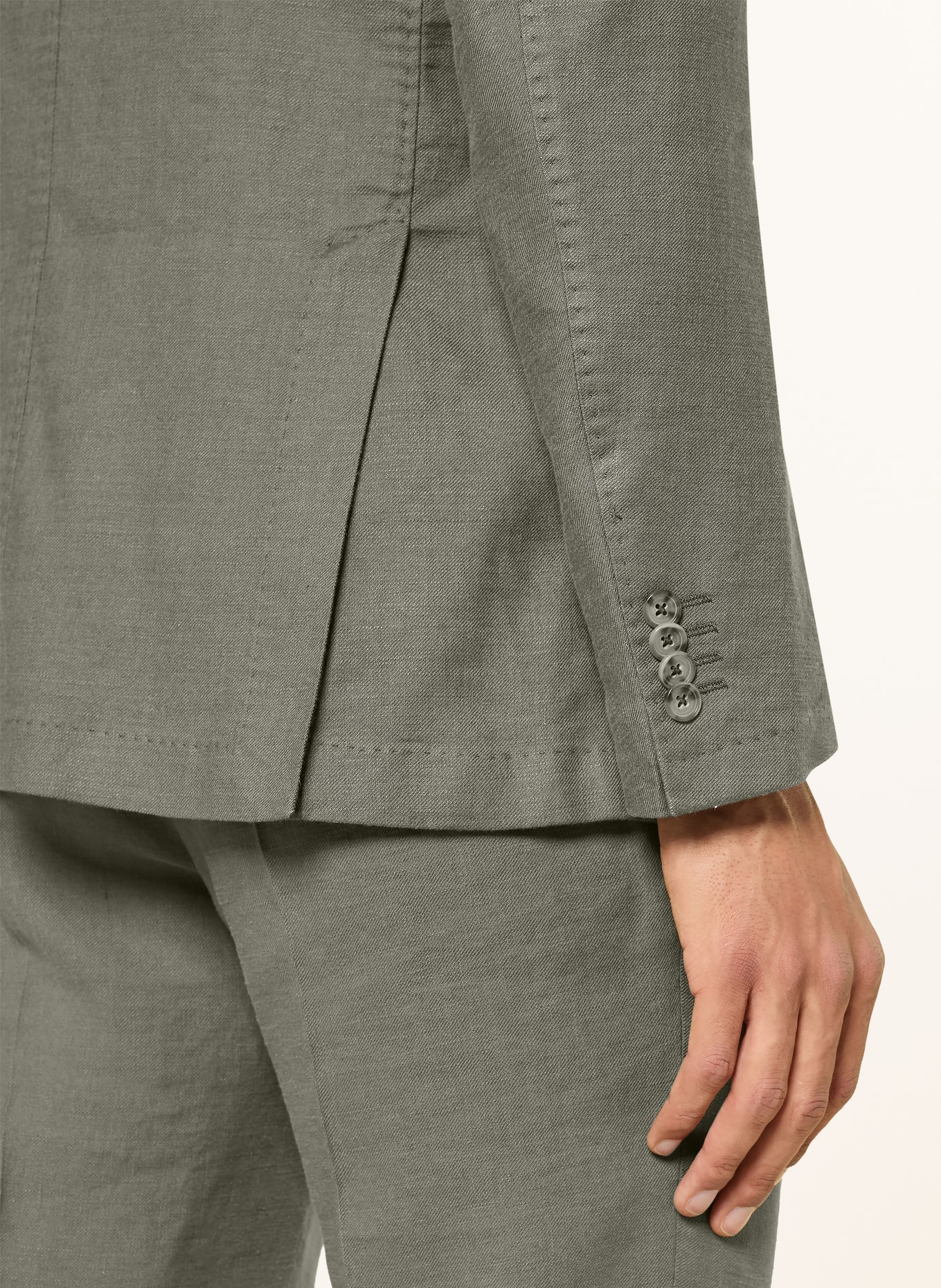 windsor. GIRO-colbert in slim fit met linnen: 320 Bright Green 320