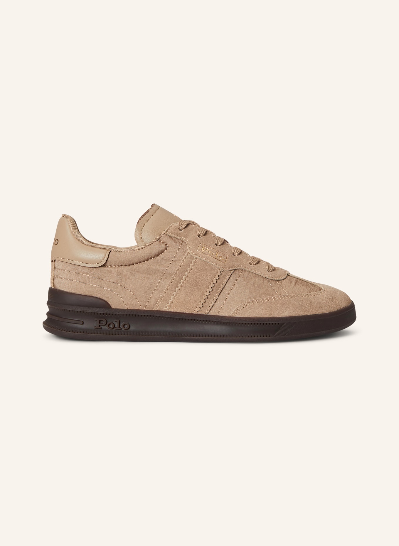 POLO RALPH LAUREN DELAVE sneakers: LIGHT BROWN