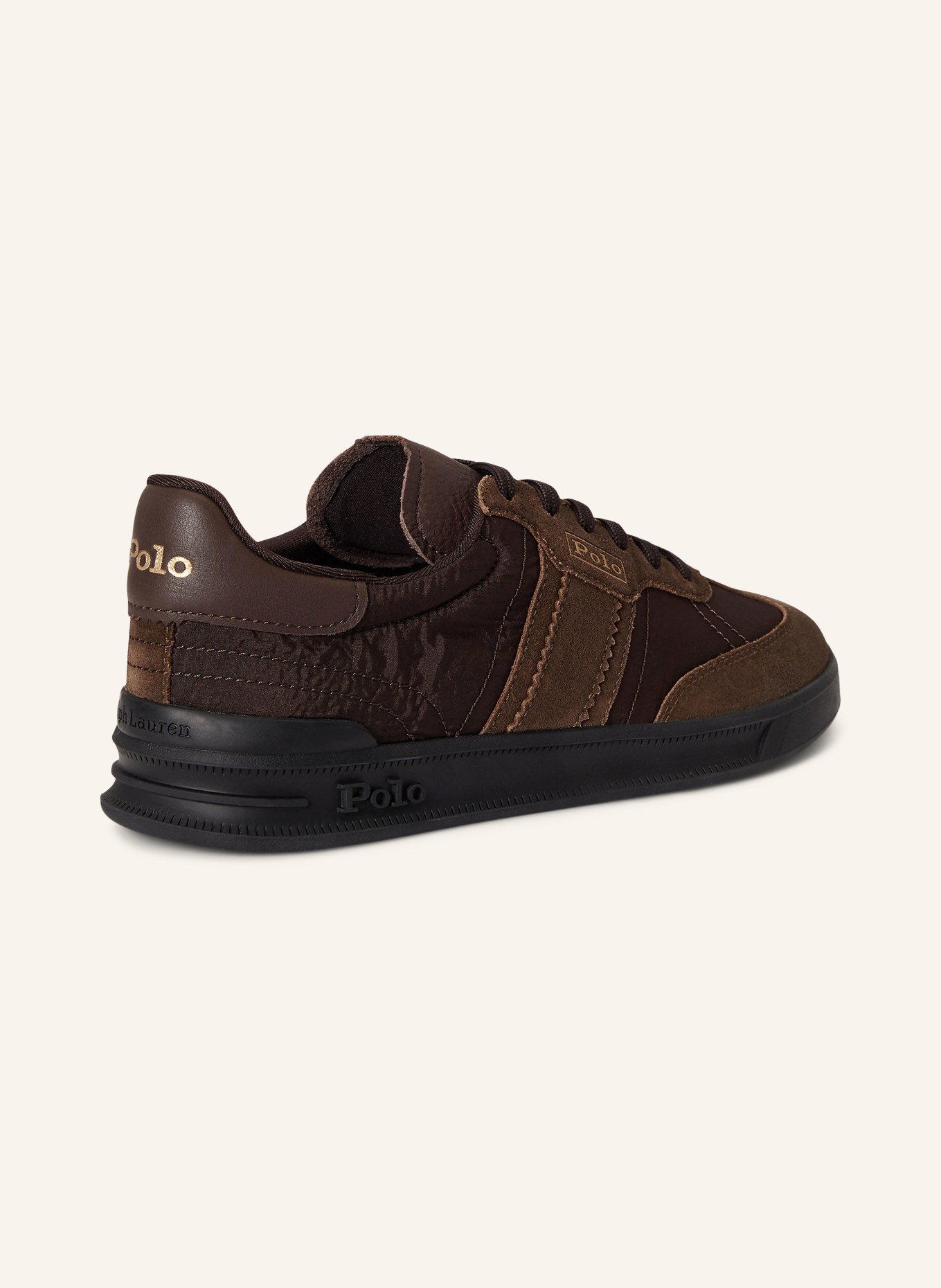 POLO RALPH LAUREN DELAVE sneakers: DARK BROWN