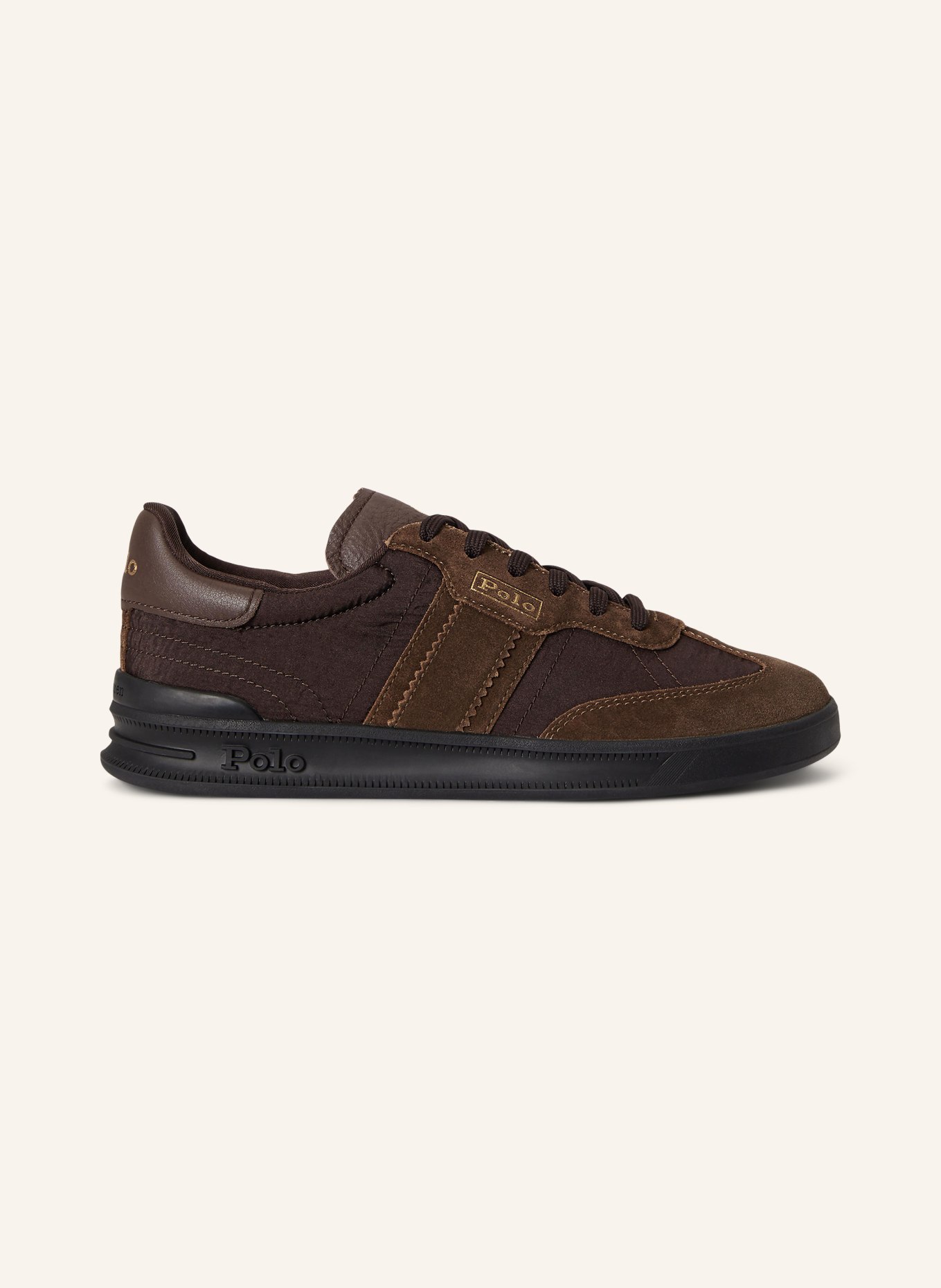 POLO RALPH LAUREN DELAVE sneakers: DARK BROWN