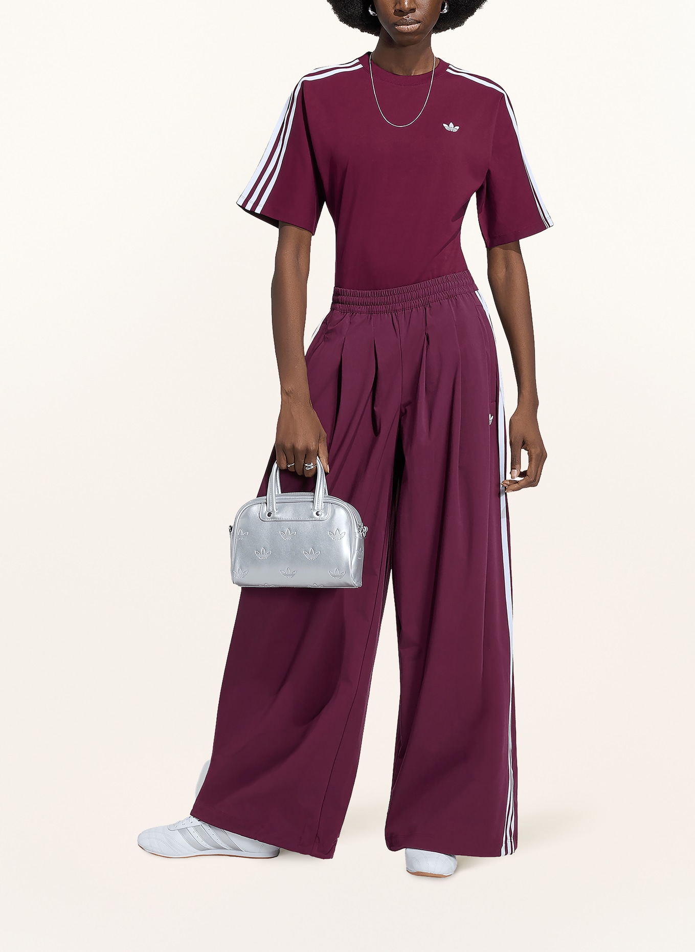 adidas Originals Trainingsbroek ADILENIUM 5.0 PLEATED: DONKERROOD