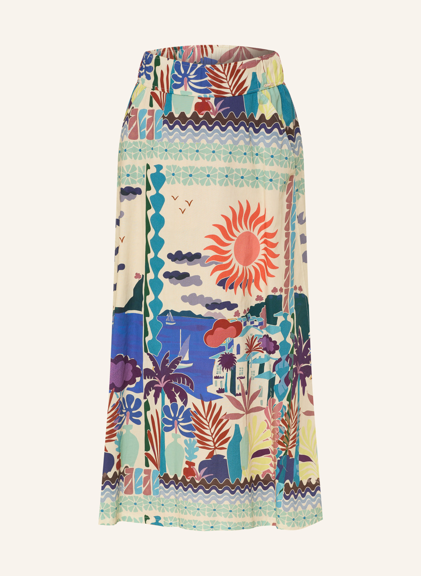 CINQUE Spódnica CICAMPUS: BEŻOWY / PETROL / NIEBIESKI