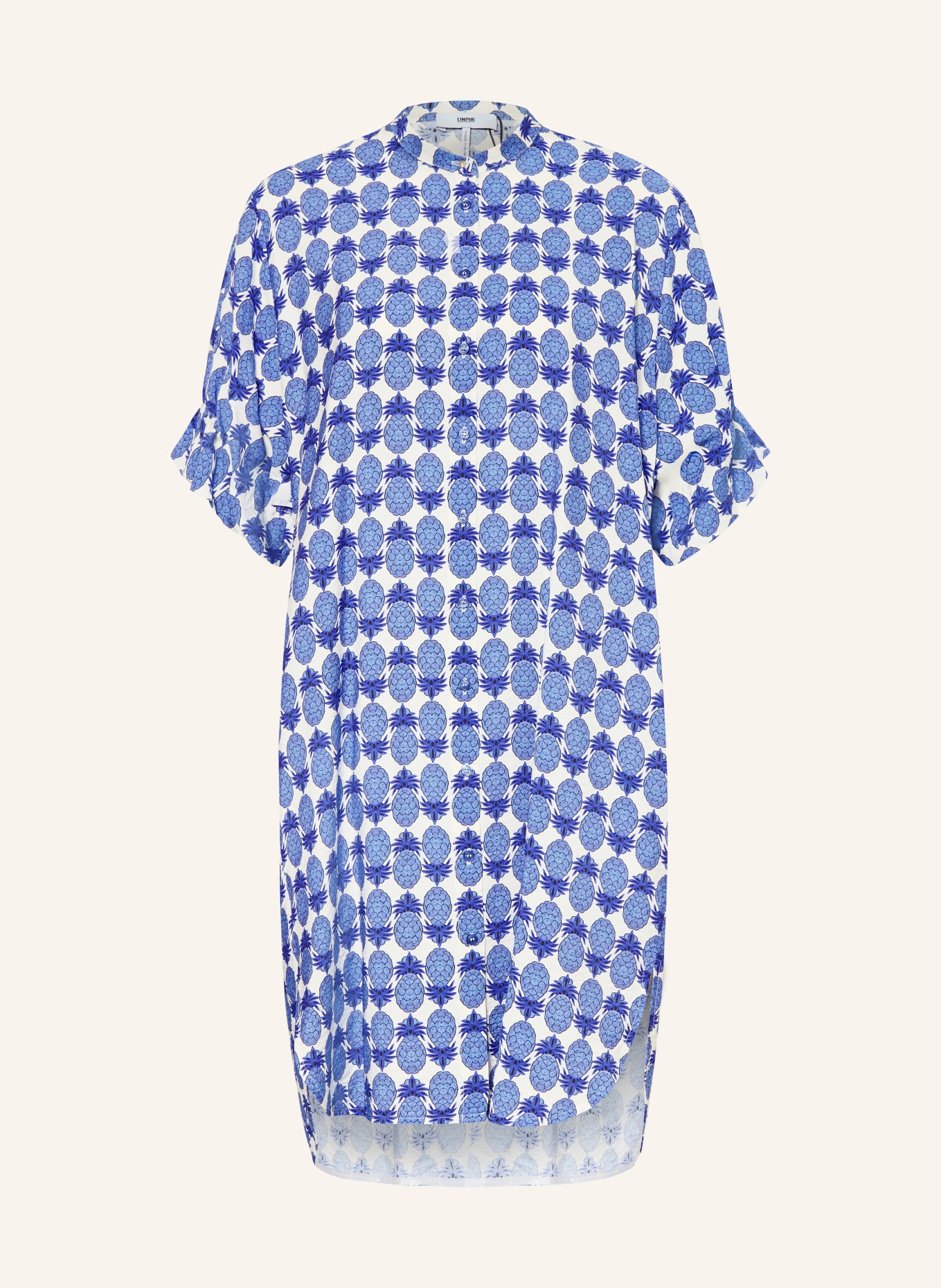 CINQUE Jurk CIESENCE: BLAUW / WIT