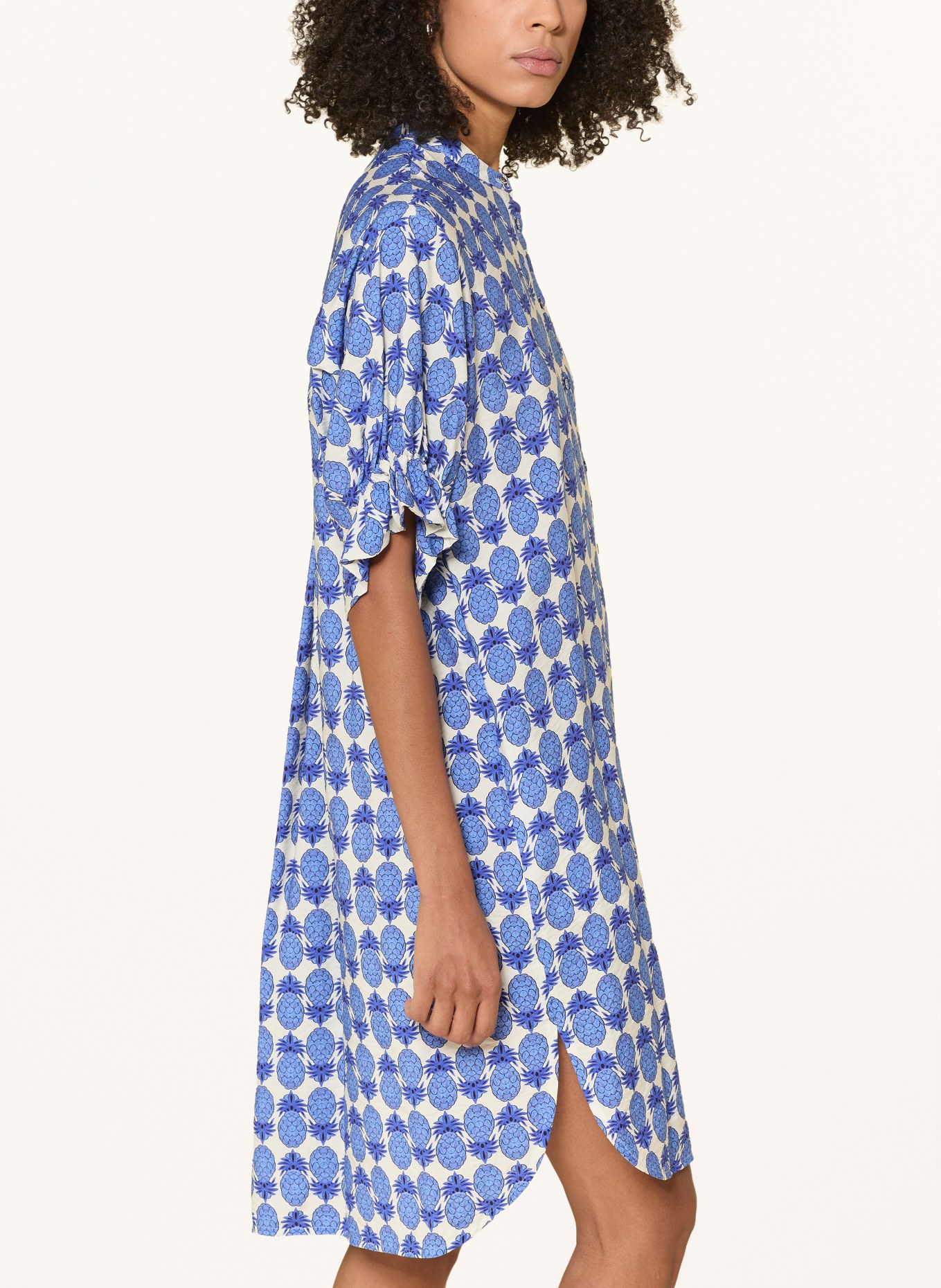 CINQUE Jurk CIESENCE: BLAUW / WIT