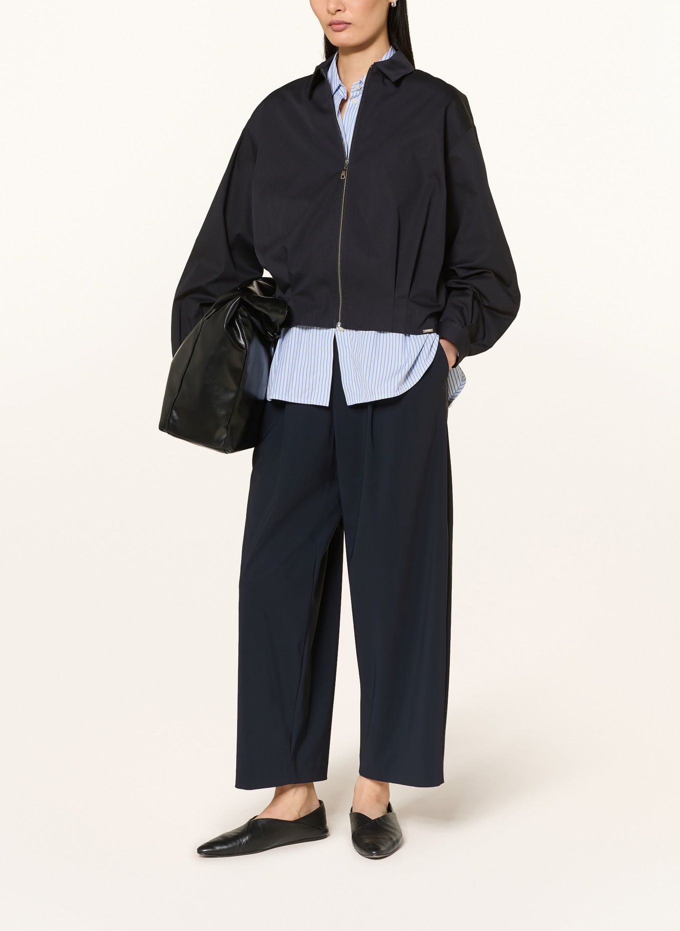 CINQUE CITEREE-blouson: DONKERBLAUW