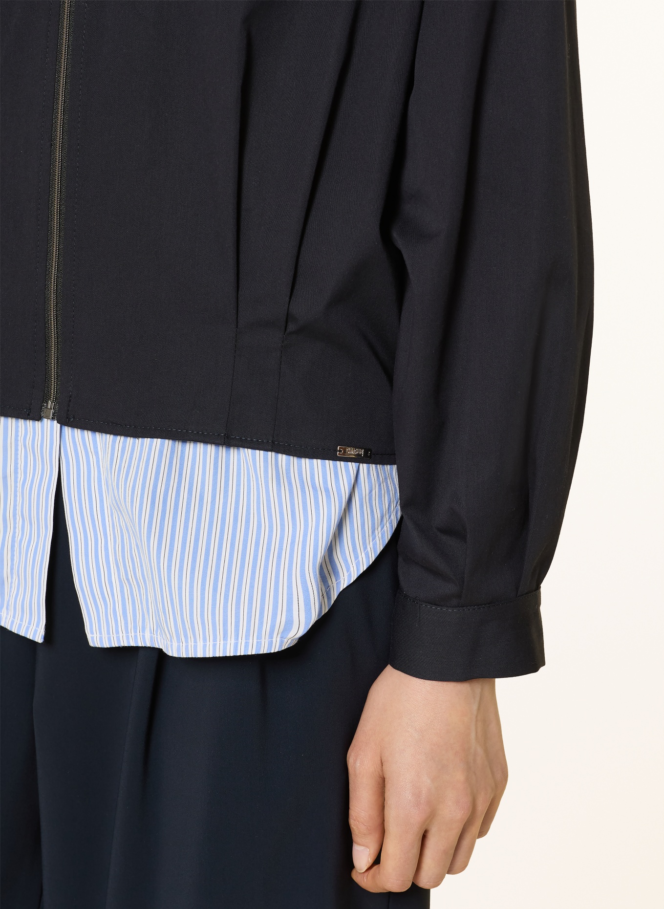 CINQUE CITEREE-blouson: DONKERBLAUW