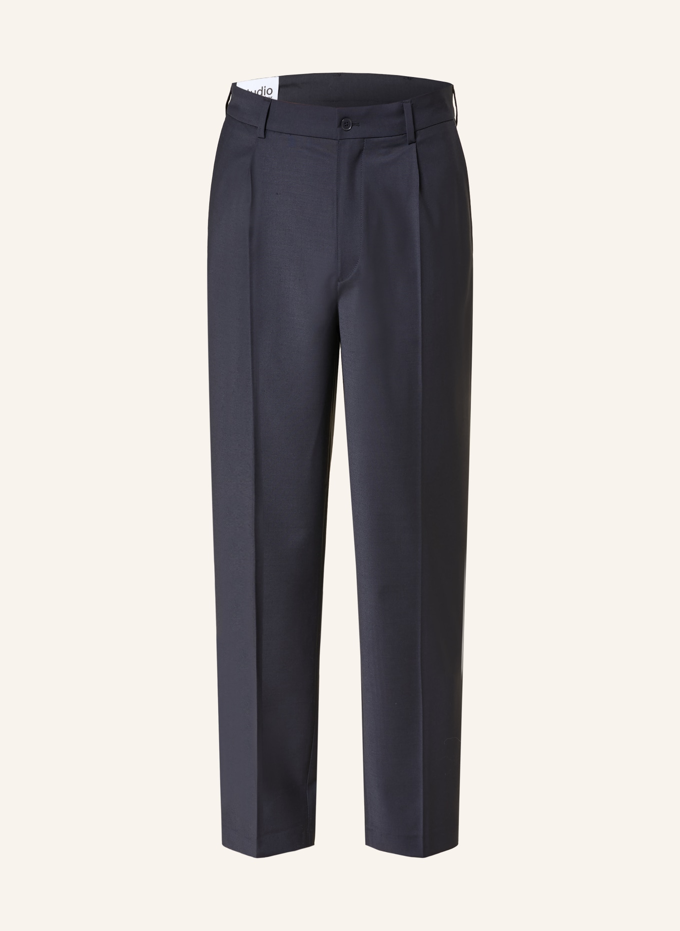studio seidensticker Pantalon chino coupe classique: BLEU FONCÉ