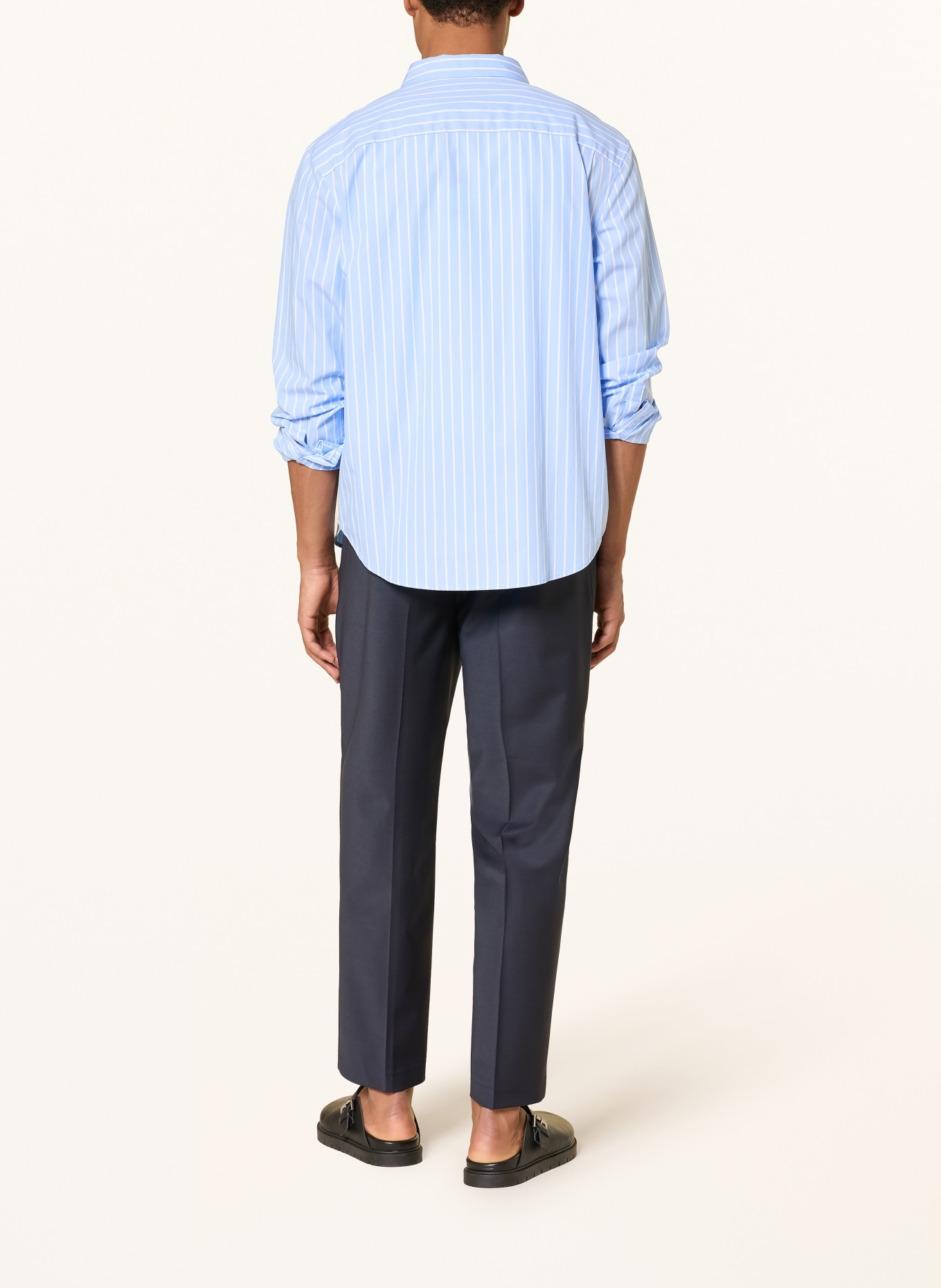 studio seidensticker Pantalon chino coupe classique: BLEU FONCÉ