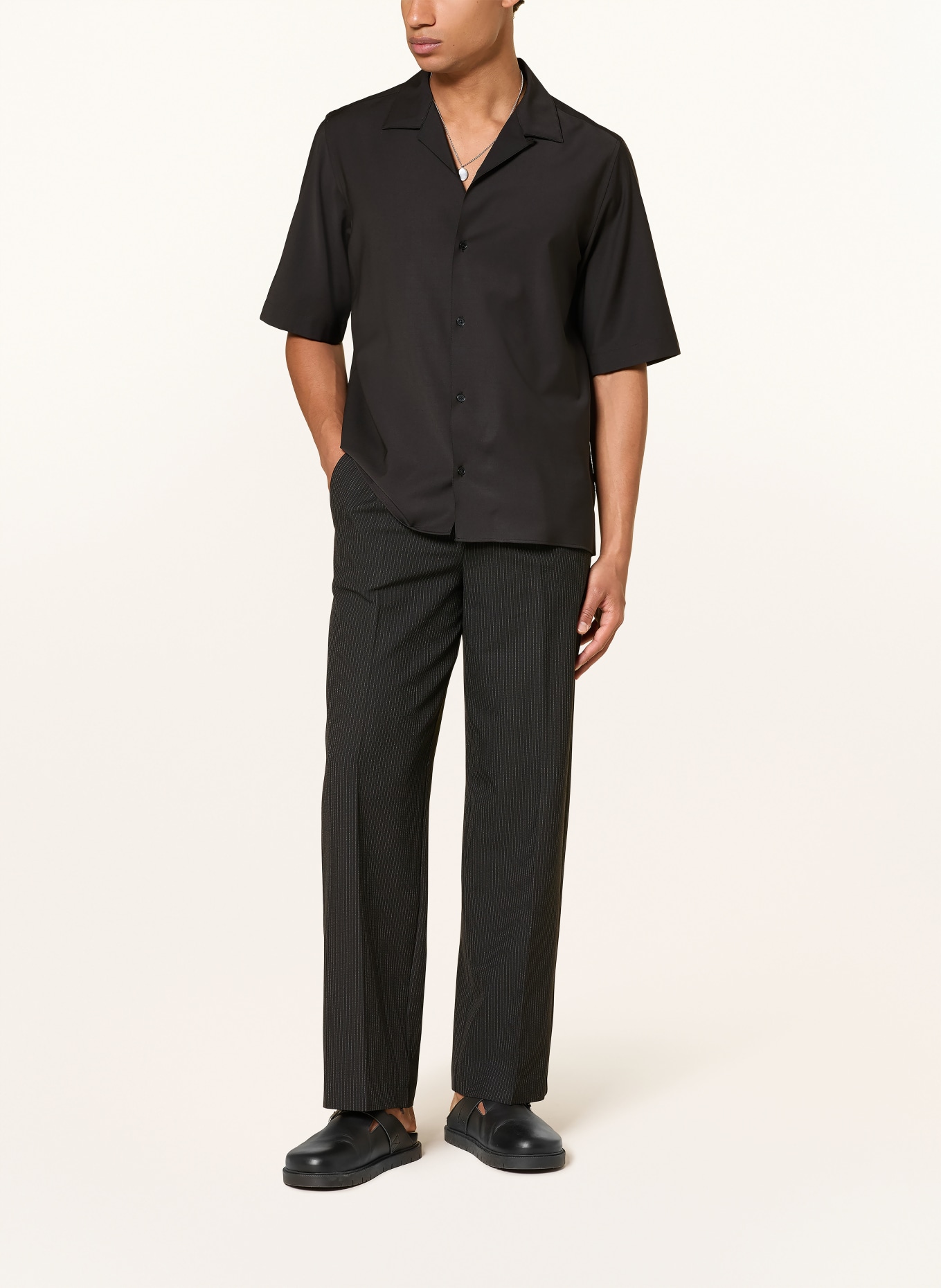 studio seidensticker chemise de villégiature: NOIR