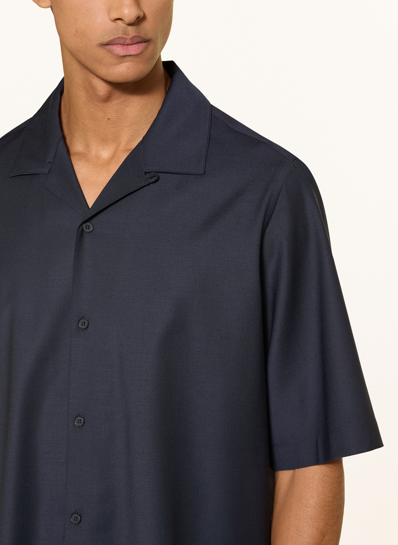 studio seidensticker chemise de villégiature: BLEU FONCÉ