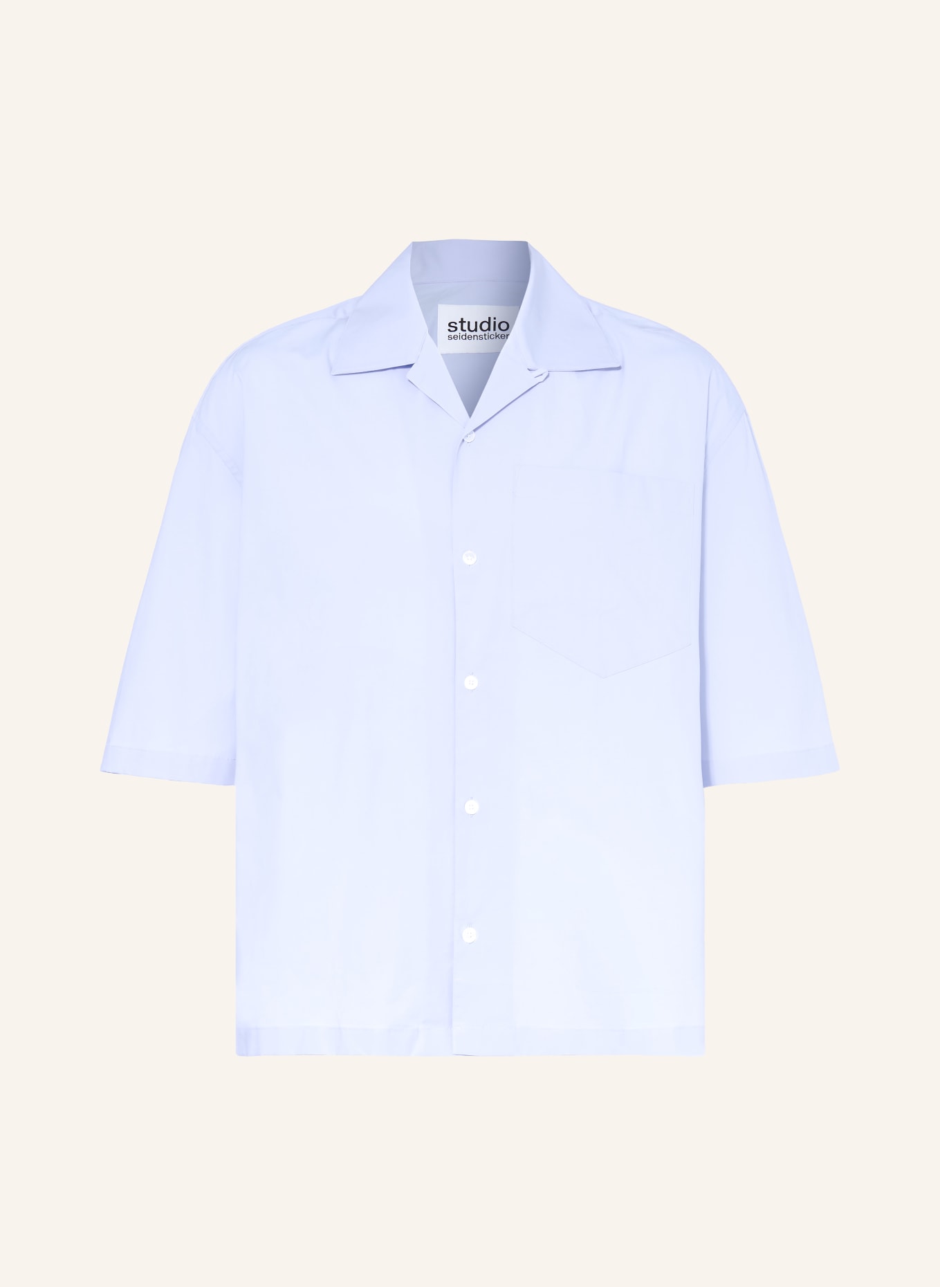 studio seidensticker Hemd Comfort Fit mit 3/4-Arm: HELLBLAU