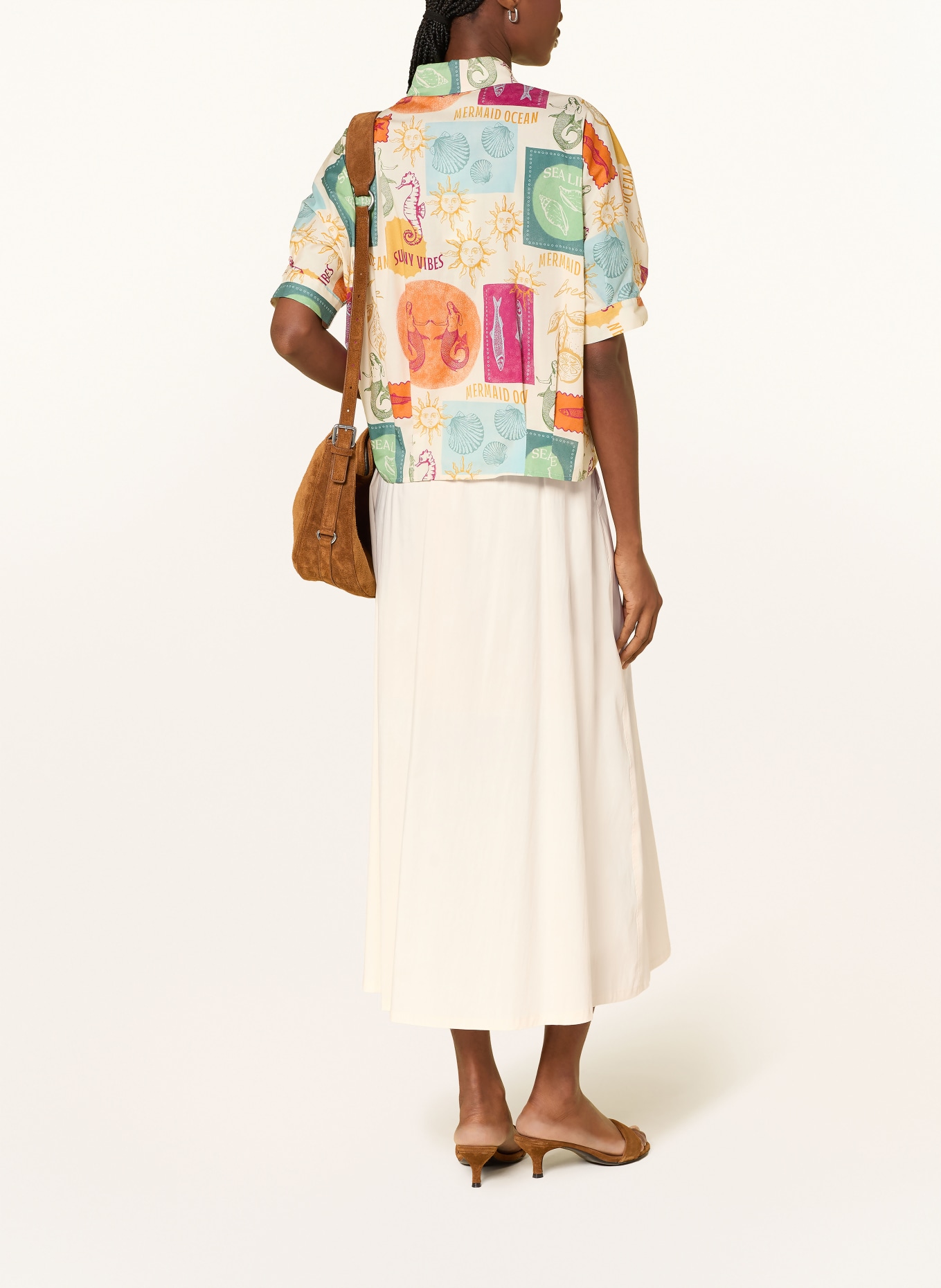 CINQUE Jupe CICAMPUS: ÉCRU