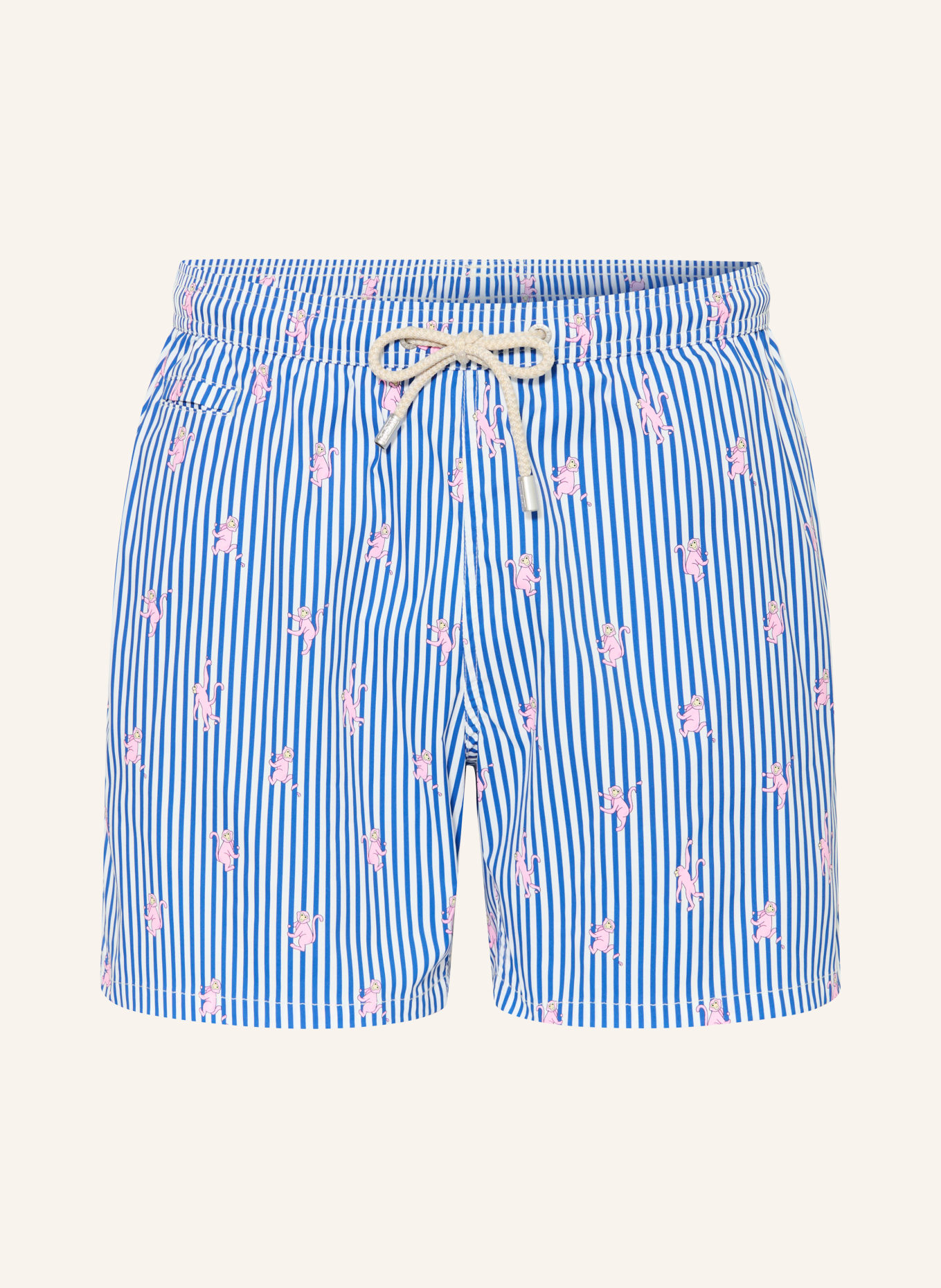 MC2 SAINT BARTH Zwemshorts: BLAUW / ROZE / WIT