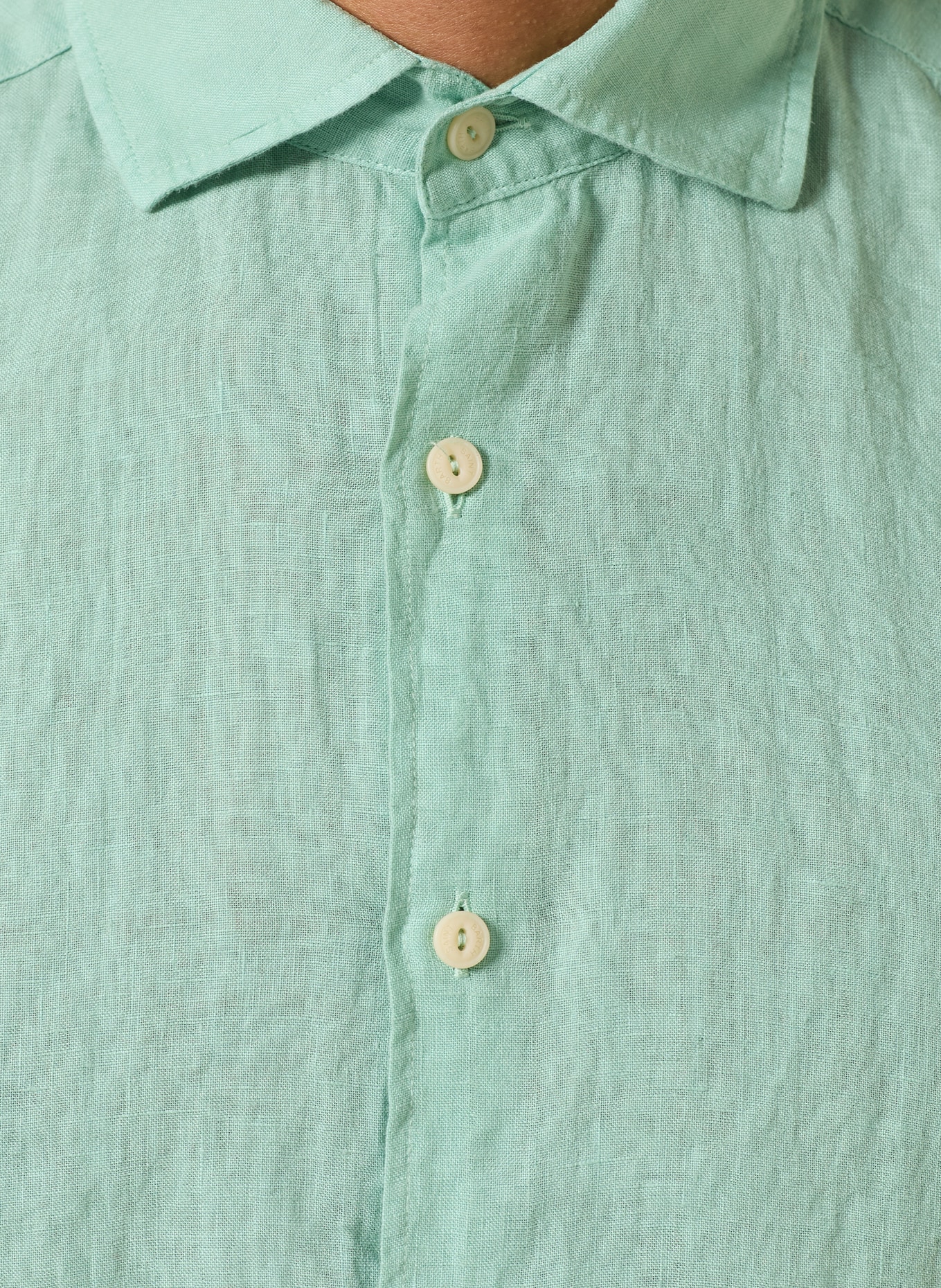 MC2 SAINT BARTH Resorthemd PAMPLONA Comfort Fit van linnen: TURQUOISE