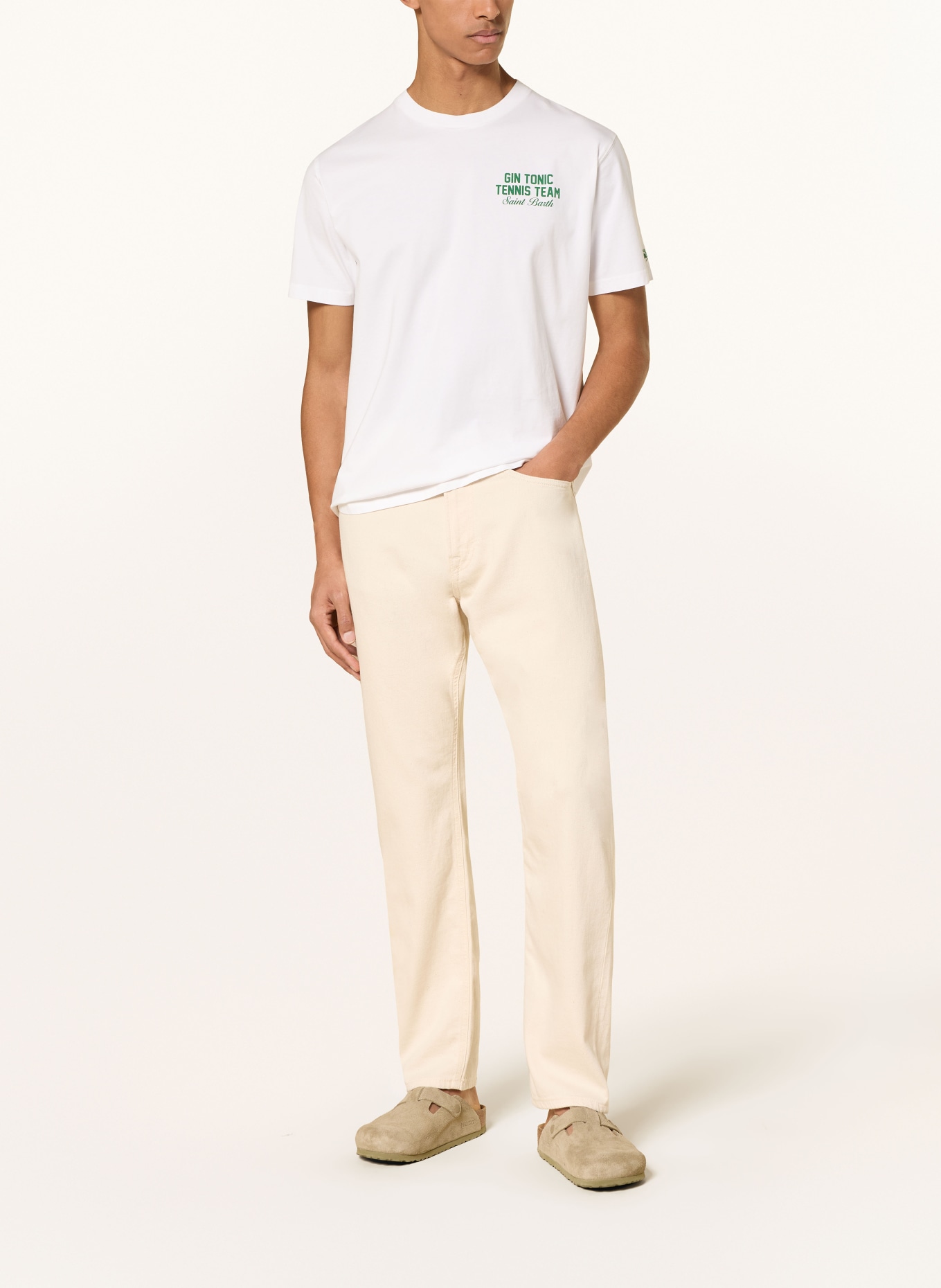 MC2 SAINT BARTH T-shirt PORTLAND: BLANC / VERT