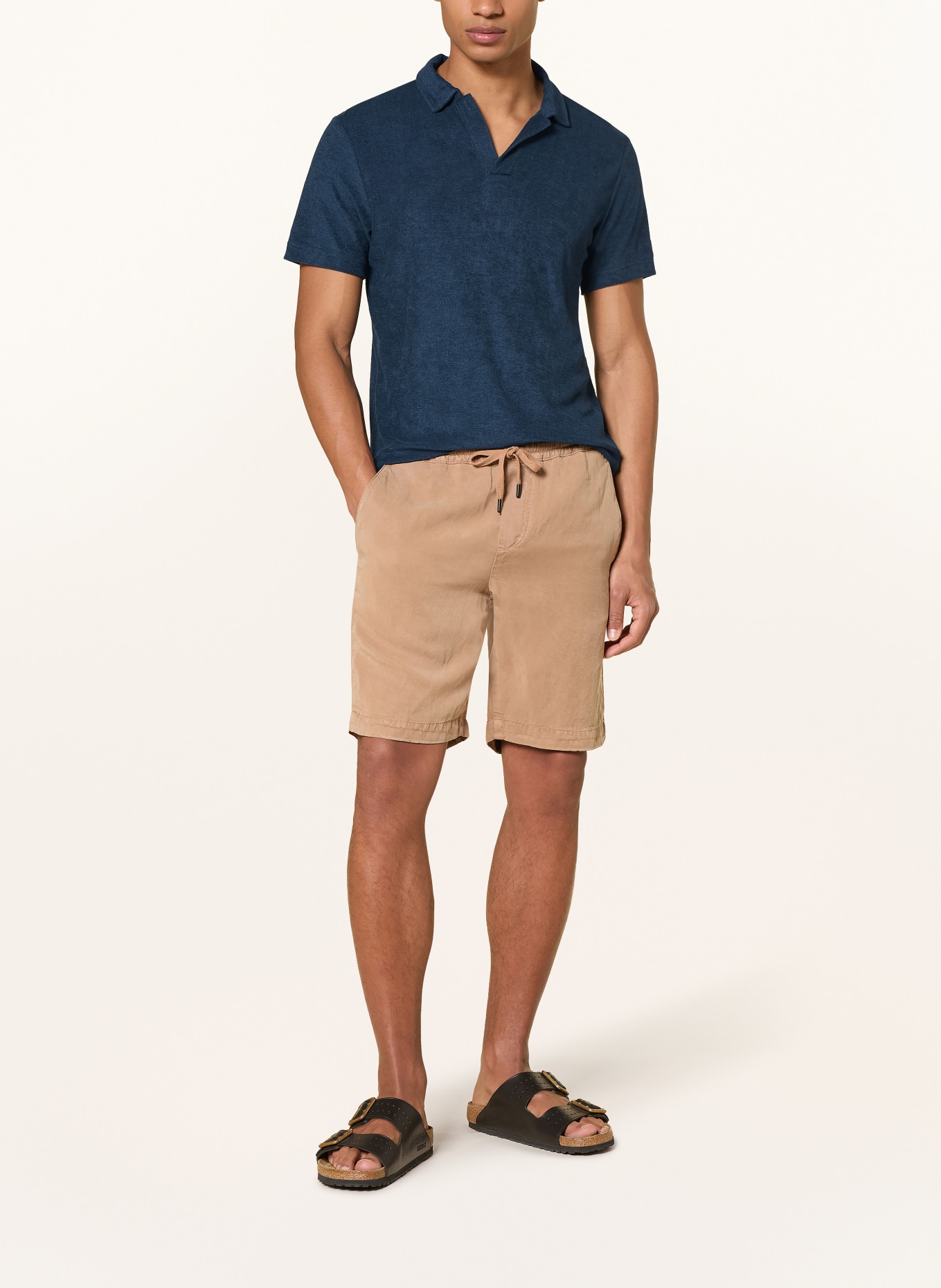 MC2 SAINT BARTH Frottee-Poloshirt JEREMY: DUNKELBLAU