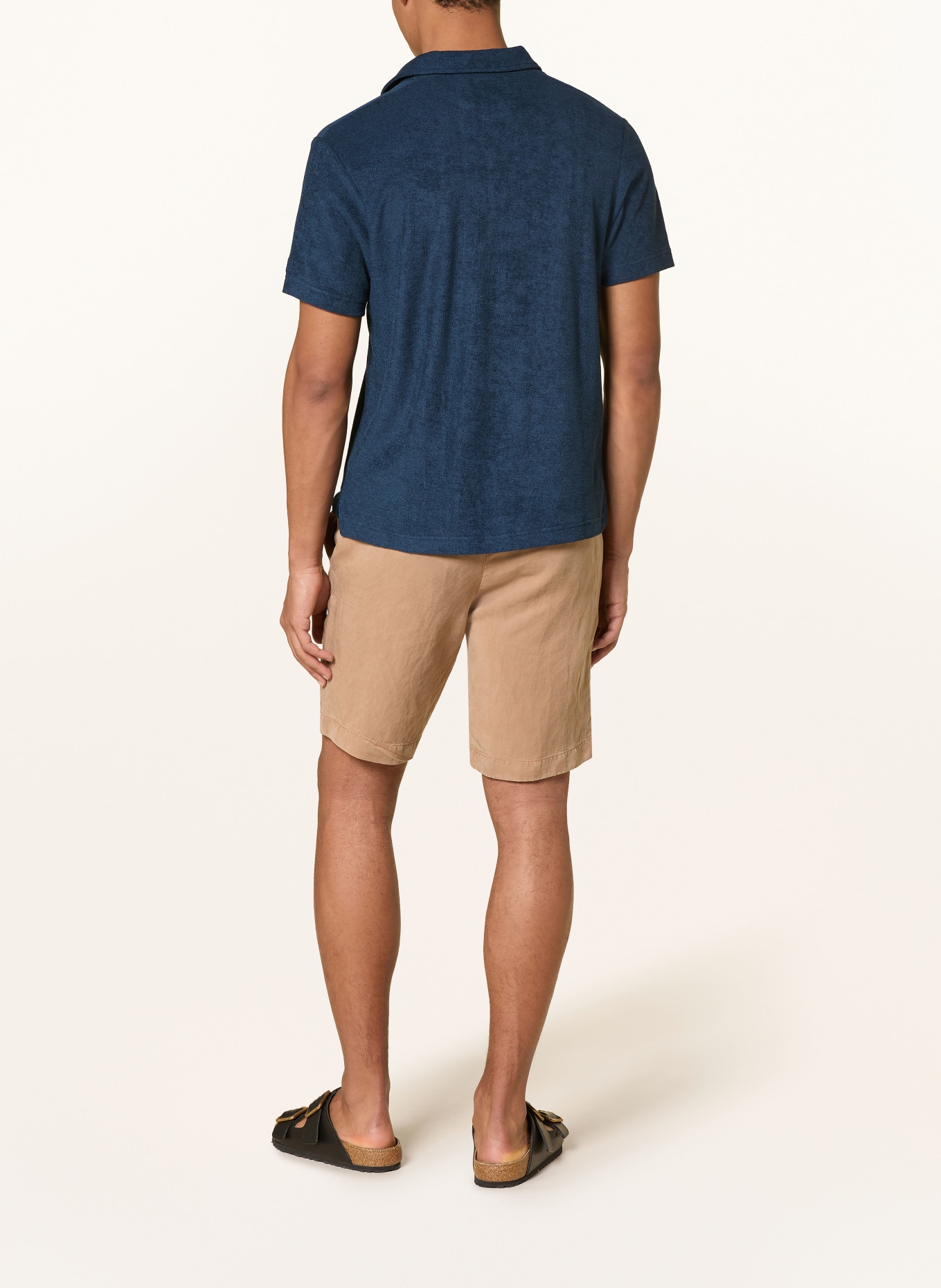 MC2 SAINT BARTH Frottee-Poloshirt JEREMY: DUNKELBLAU