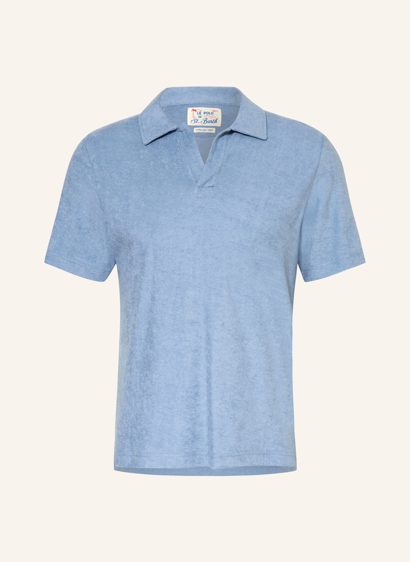 MC2 SAINT BARTH Frottee-Poloshirt JEREMY: HELLBLAU