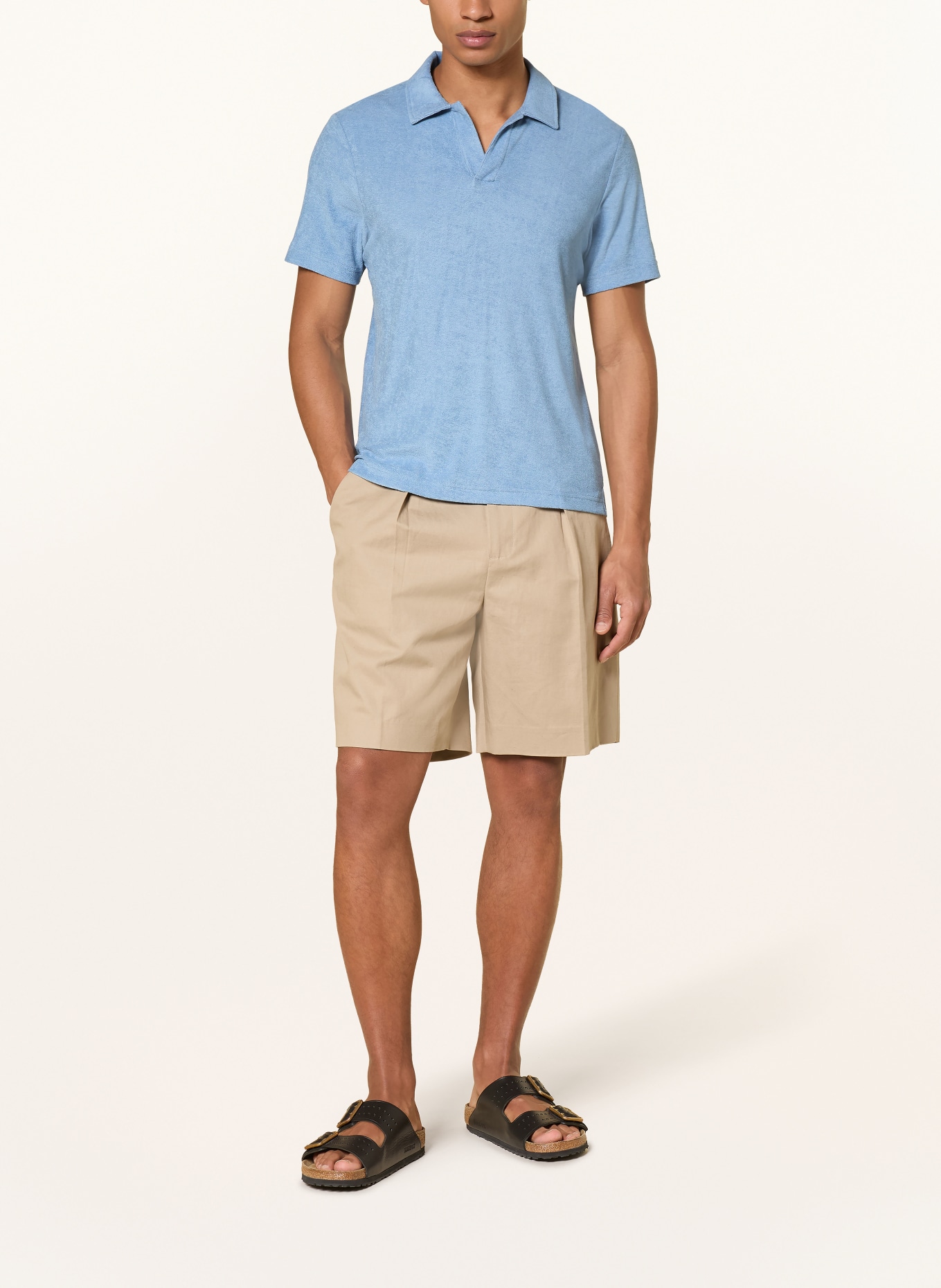 MC2 SAINT BARTH Frottee-Poloshirt JEREMY: HELLBLAU