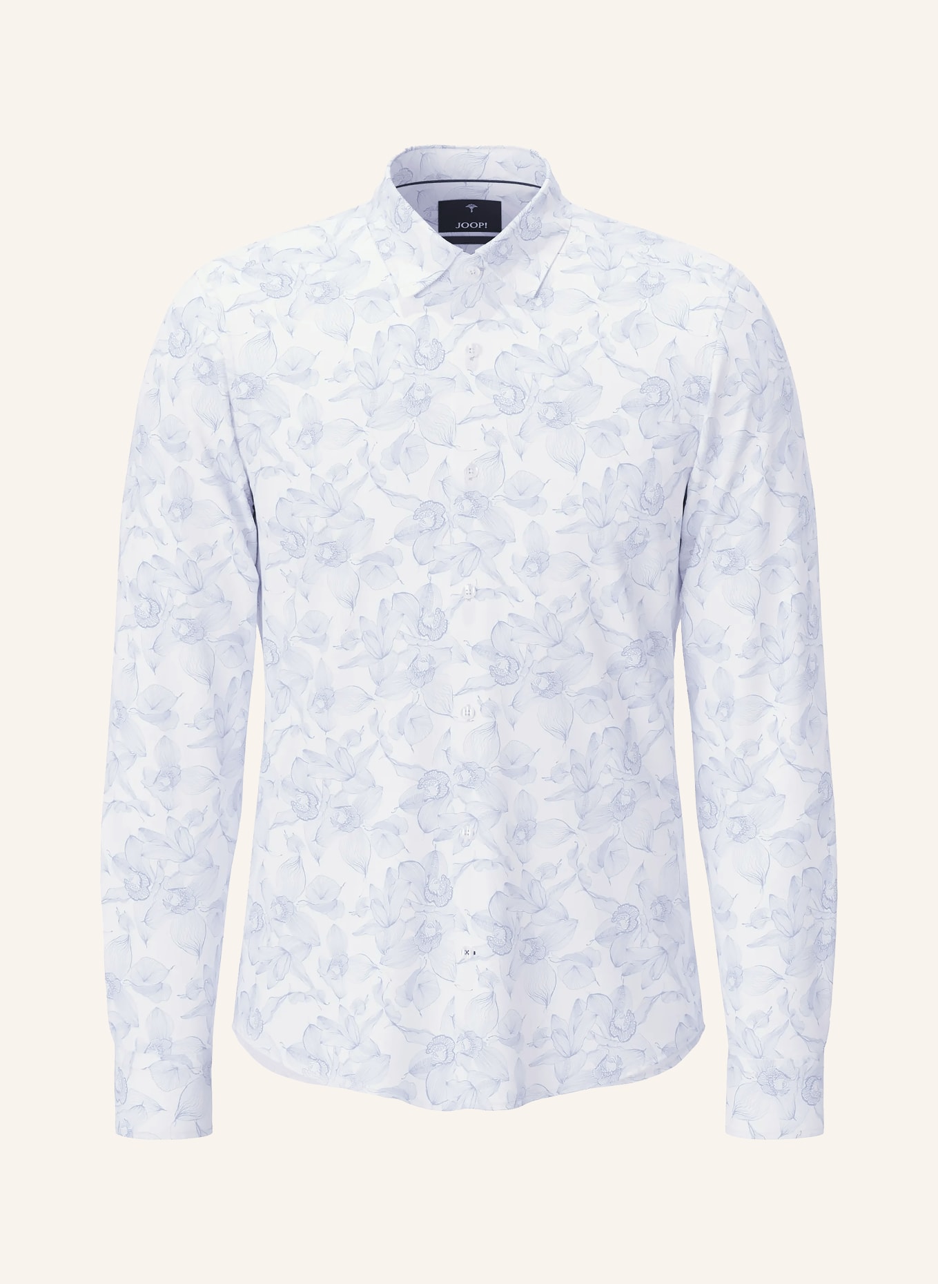 JOOP! Chemise PIT Slim Fit en lin: BLANC / BLEU CLAIR