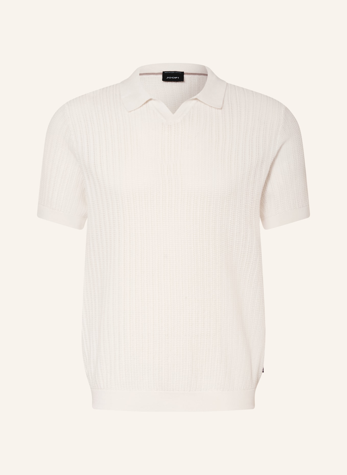 JOOP! Knitted polo shirt BAORON: WHITE