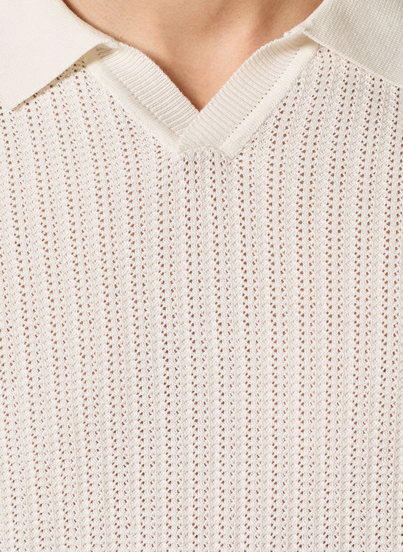 JOOP! Knitted polo shirt BAORON: WHITE