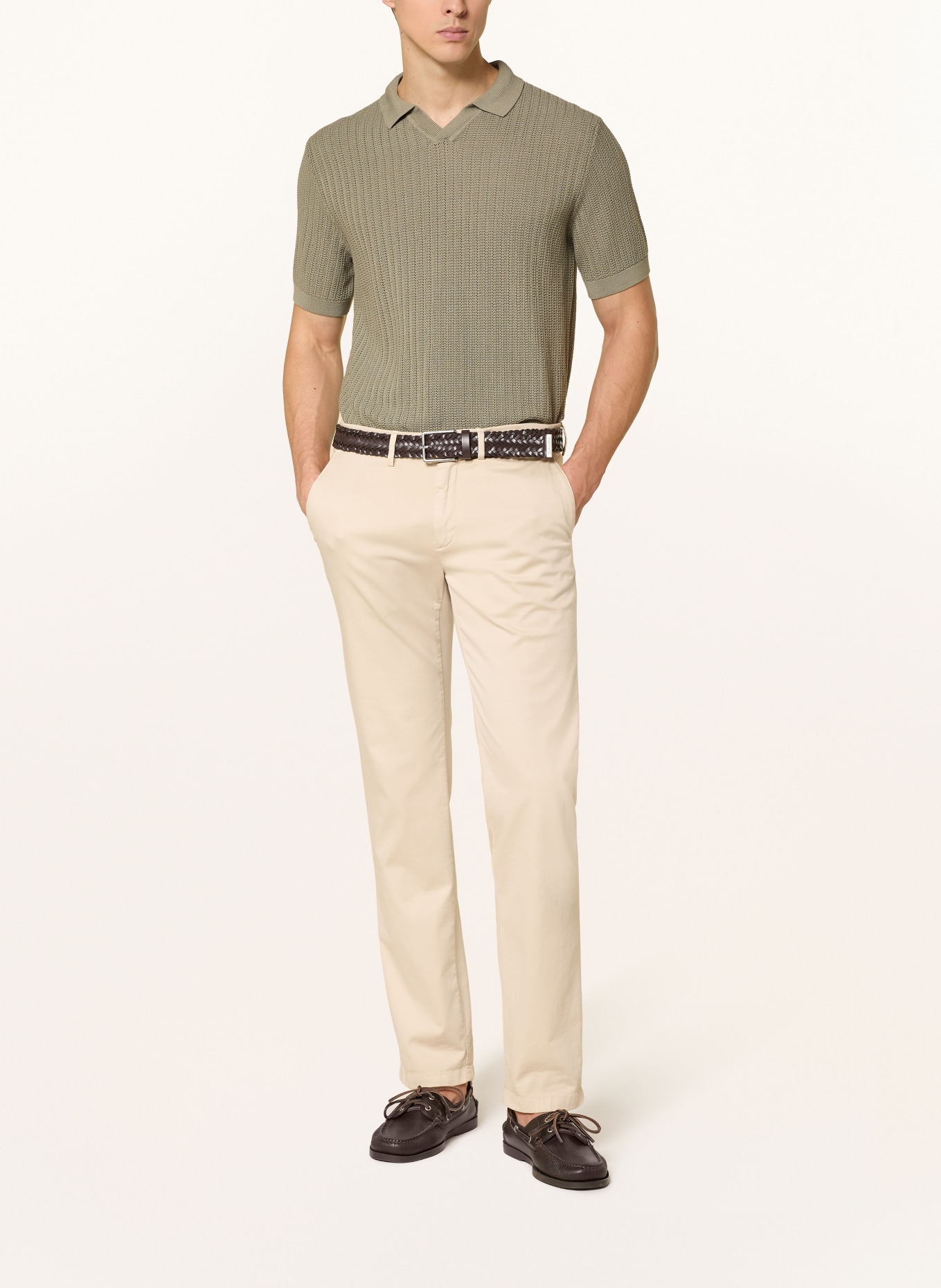 JOOP! Knitted polo shirt BAORON: OLIVE