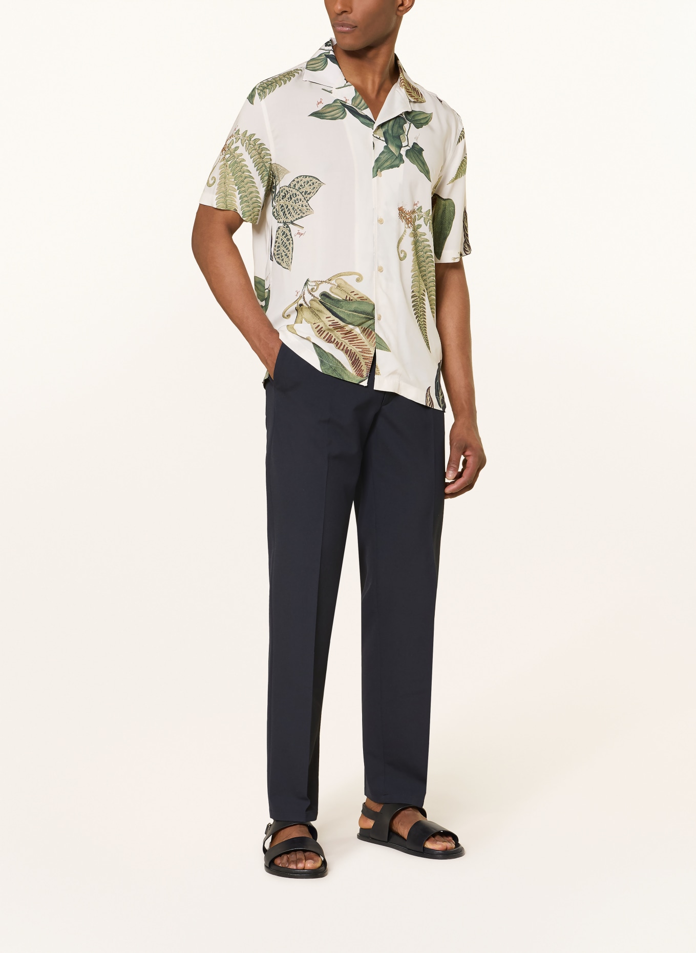 JOOP! Resorthemd KAWAI Comfort Fit: WEISS / HELLGRÜN / DUNKELGRÜN