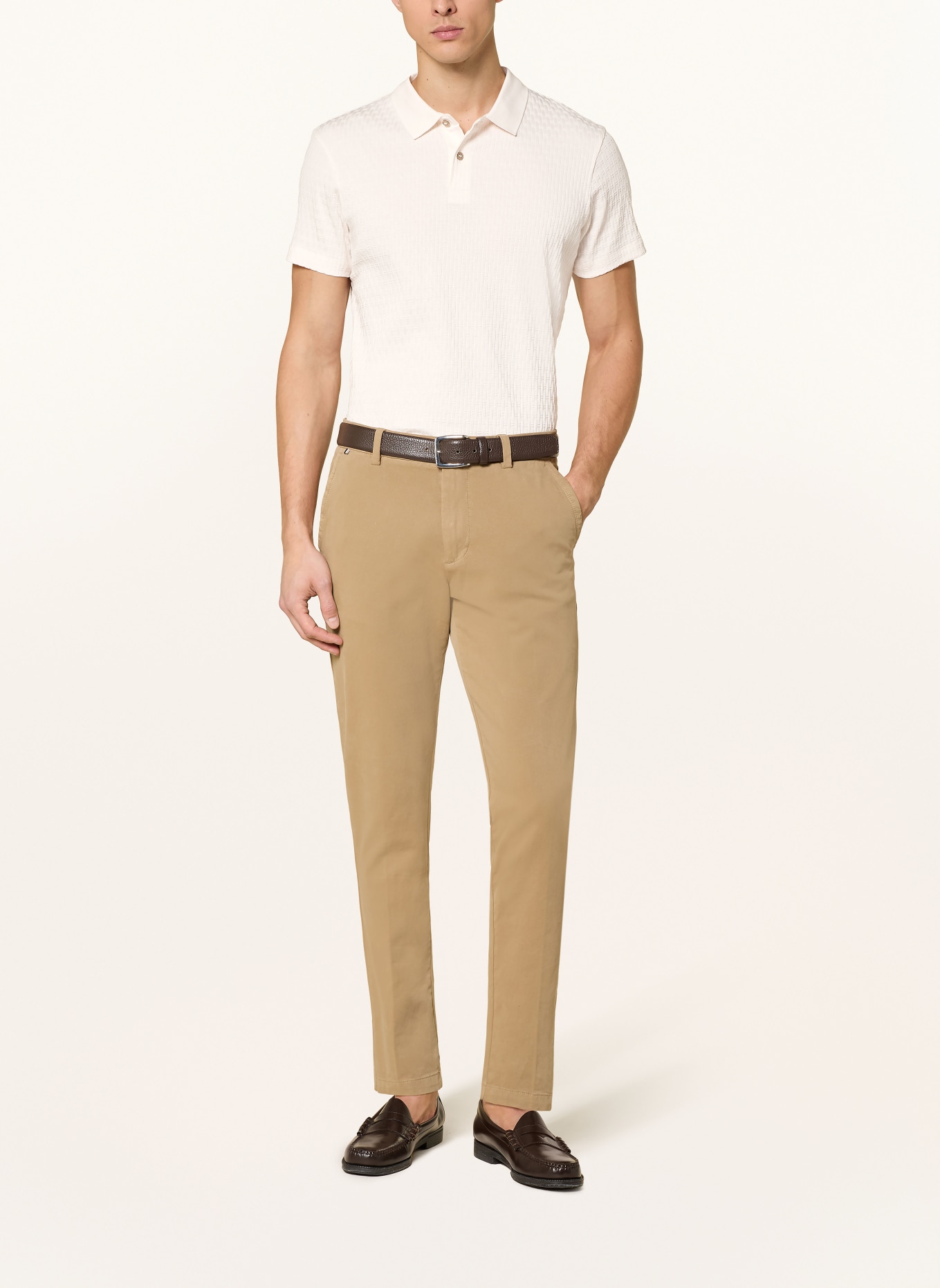 JOOP! JORGE knitted polo shirt: WHITE