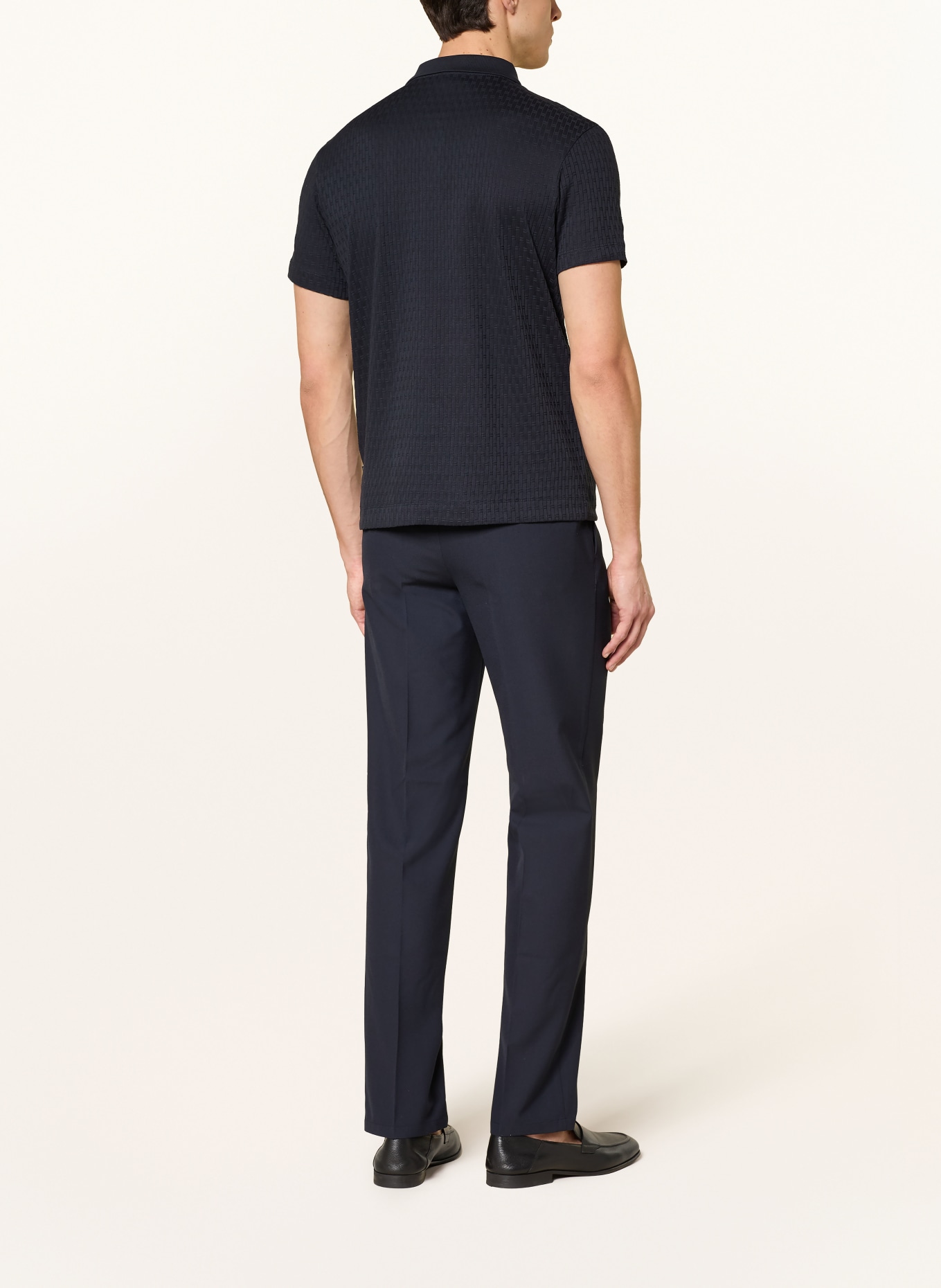 JOOP! JORGE knitted polo shirt: DARK BLUE