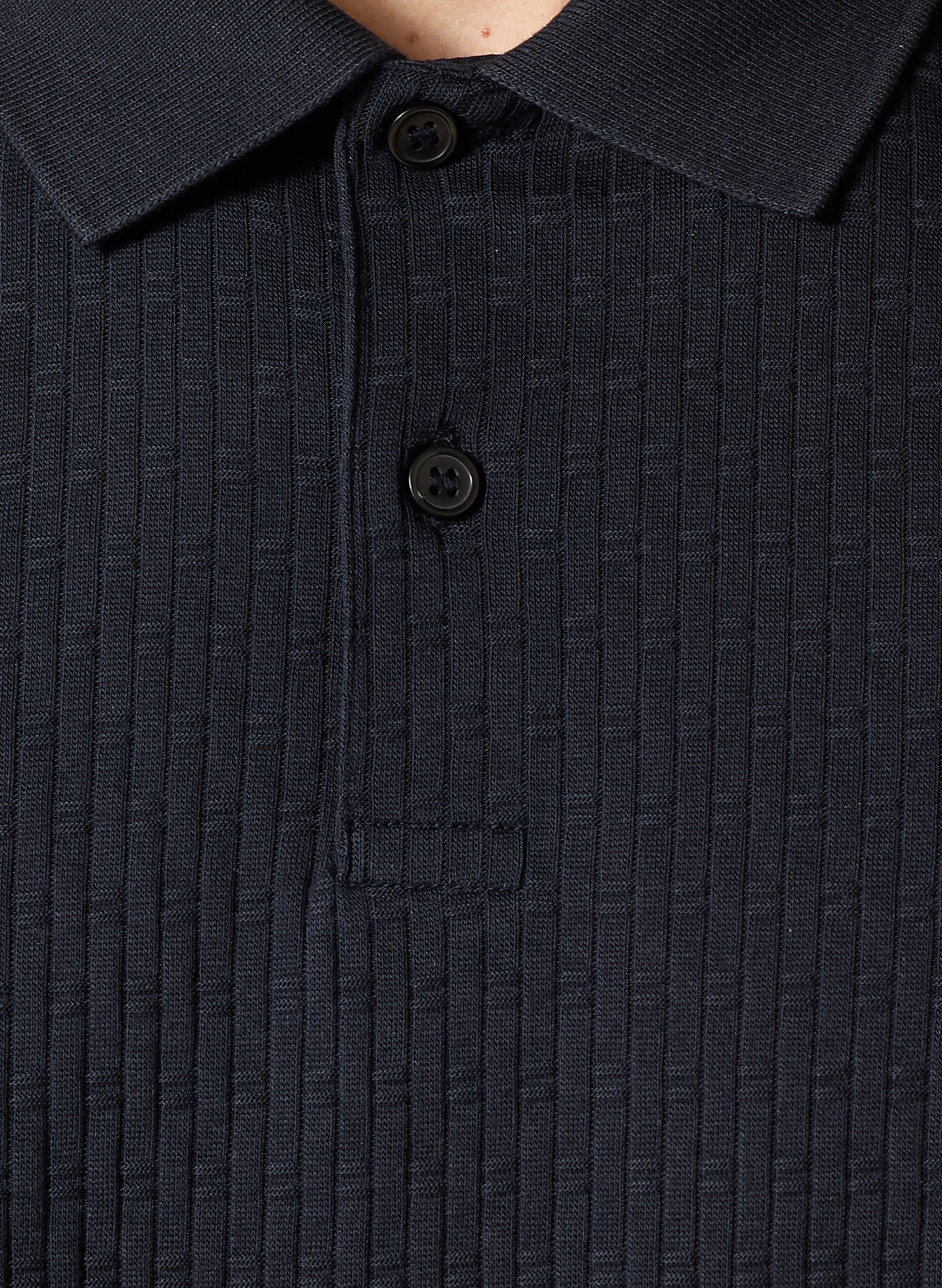 JOOP! JORGE knitted polo shirt: DARK BLUE