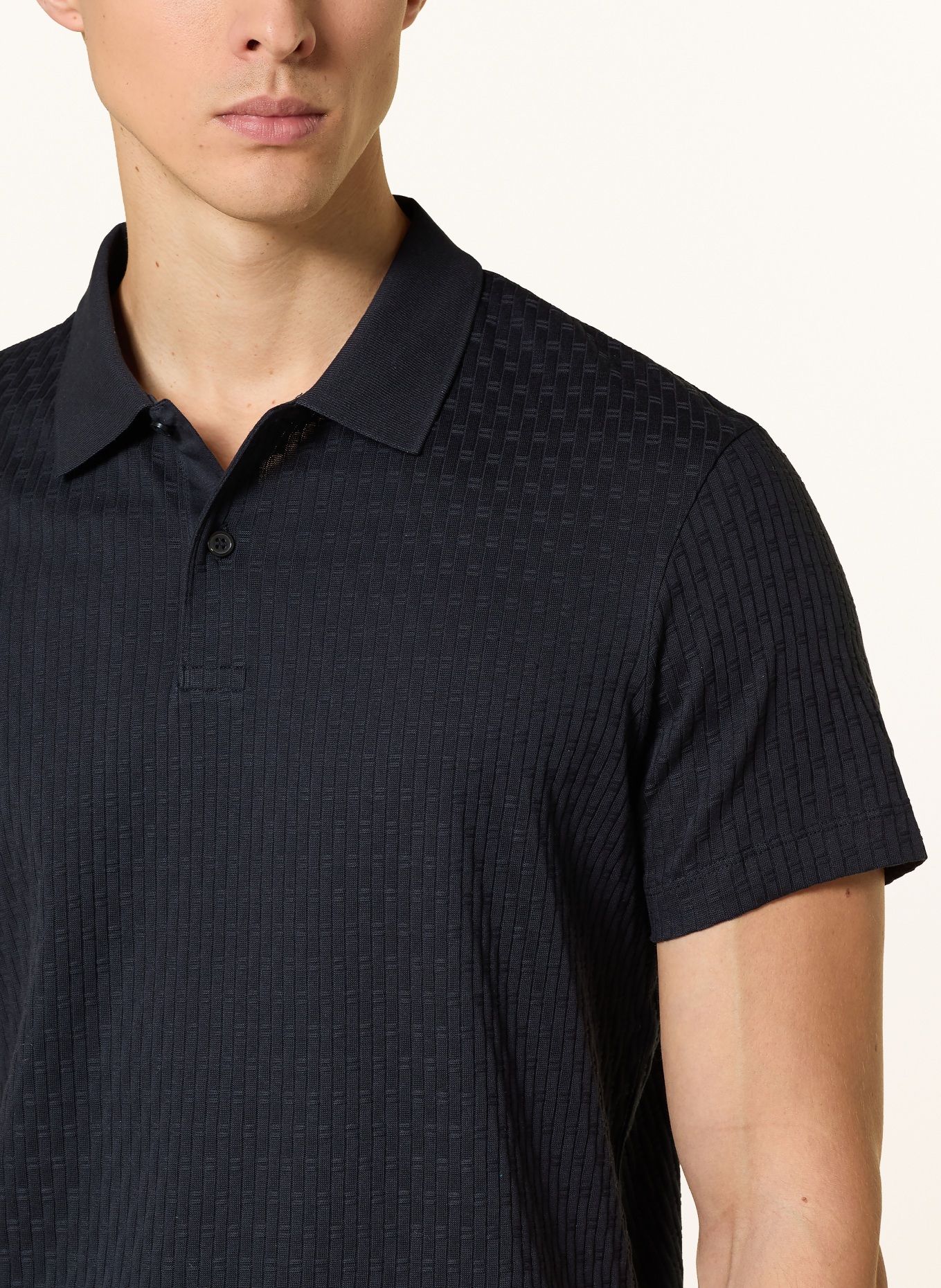 JOOP! JORGE knitted polo shirt: DARK BLUE