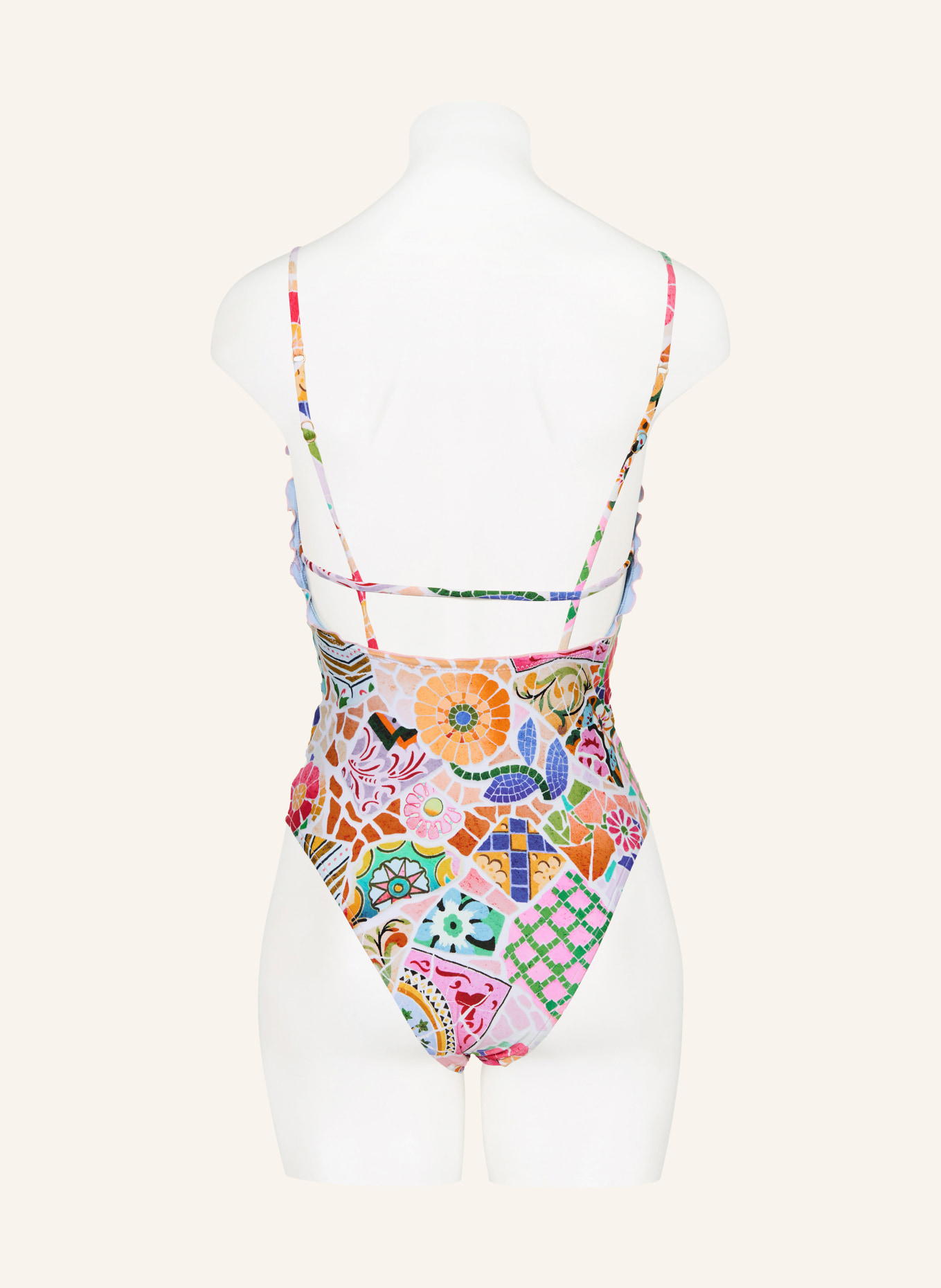 SEAFOLLY Badeanzug BEACH BOHÈME: ROSA / BRAUN / BLAU