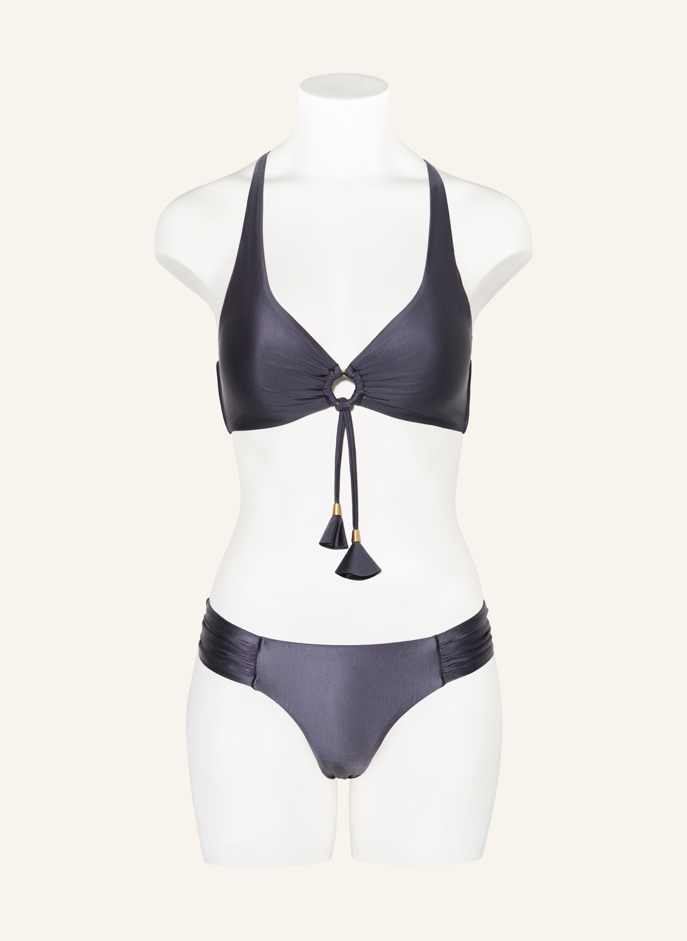 SEAFOLLY Bralette-Bikini-Top BELLE mit Cut-out: BLAUGRAU