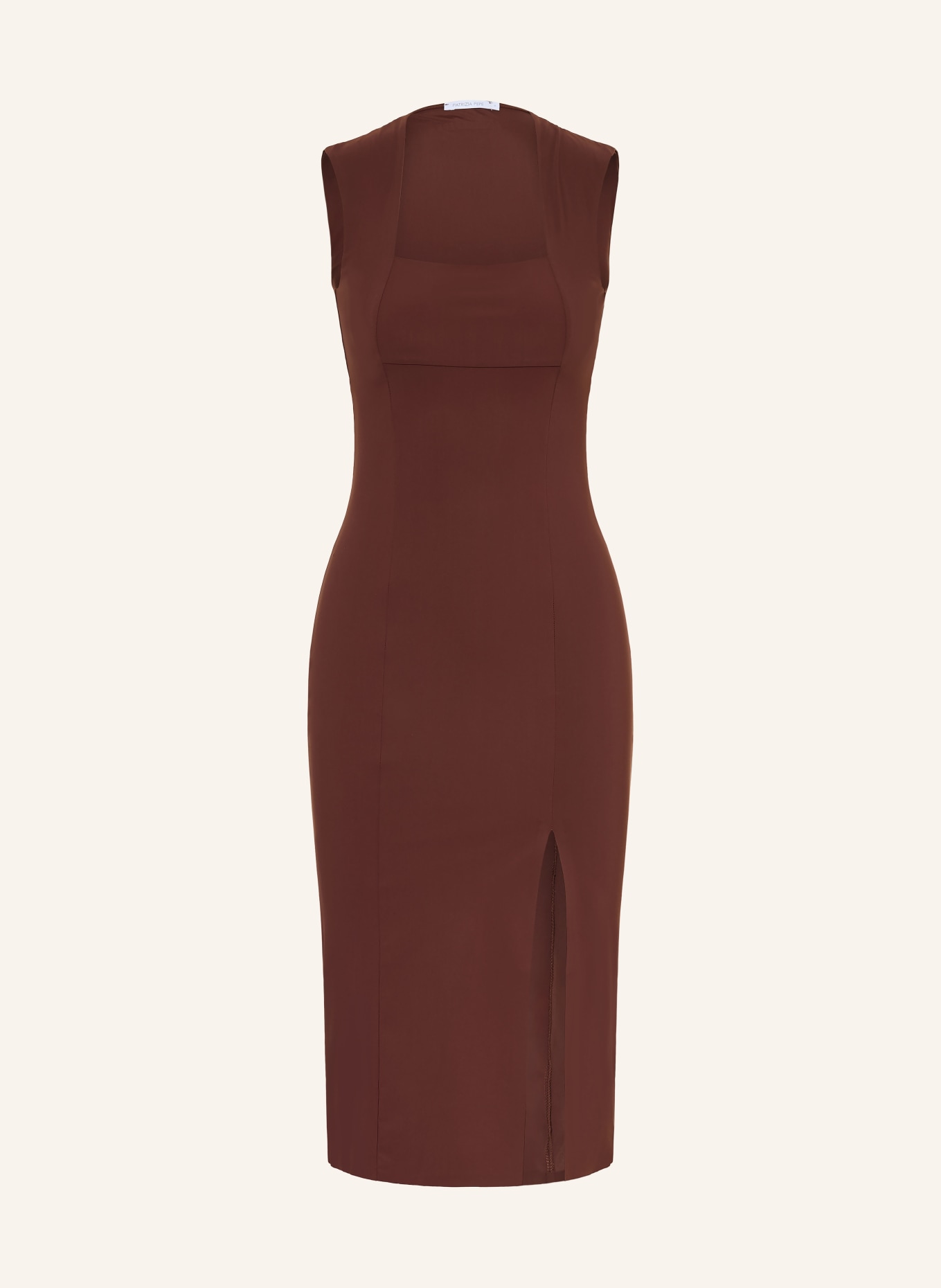 PATRIZIA PEPE robe en jersey: MARRON FONCÉ