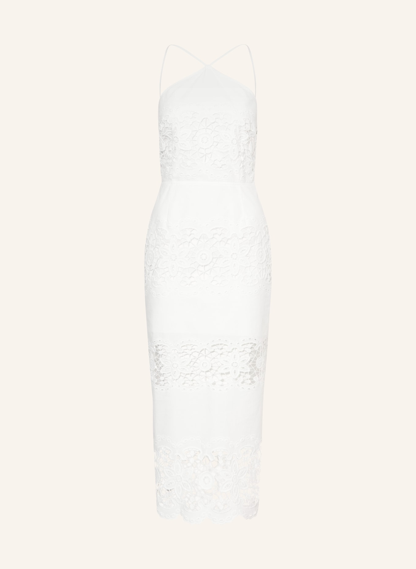 PATRIZIA PEPE Kleid mit Spitze: WEISS