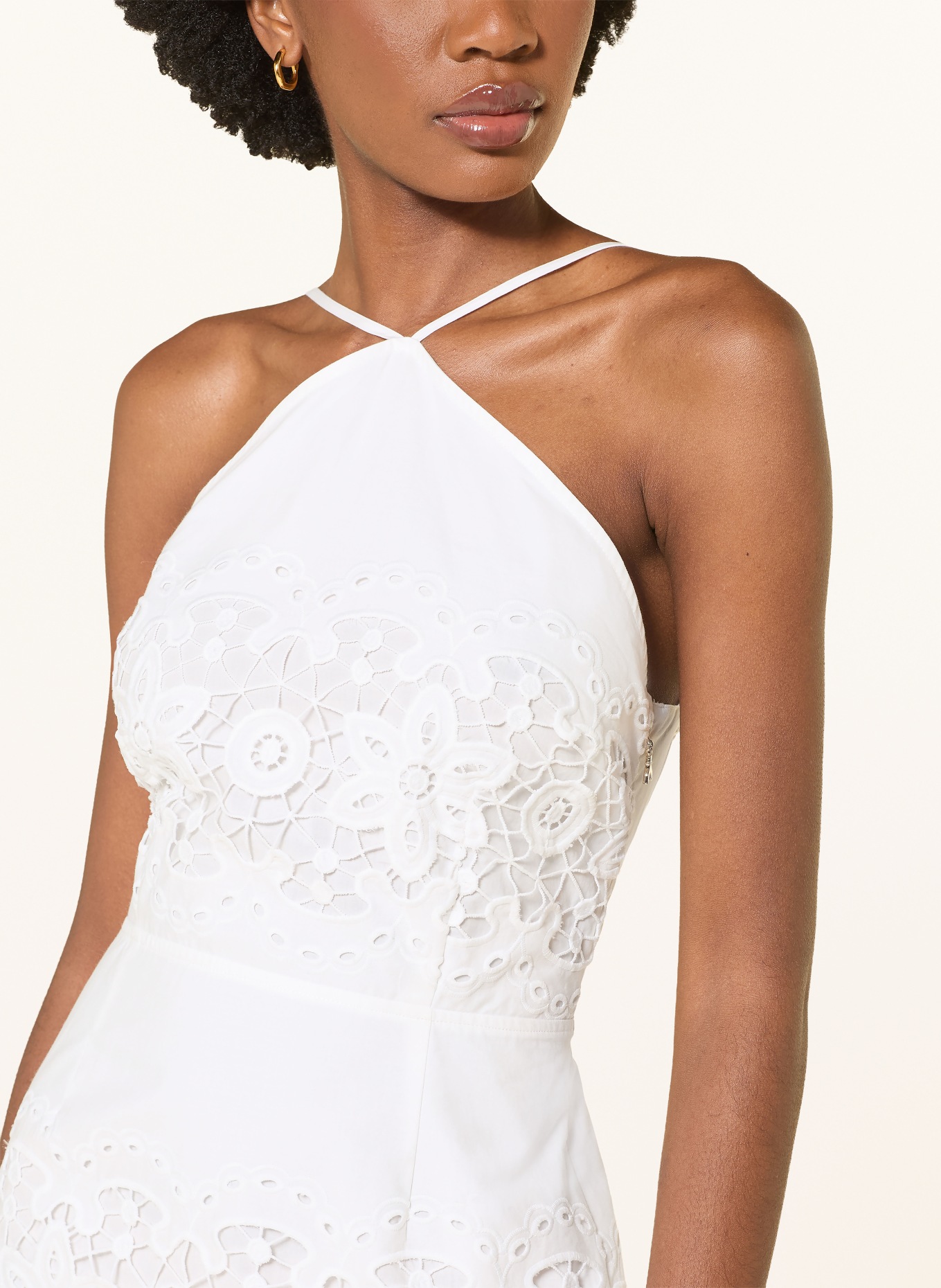 PATRIZIA PEPE Kleid mit Spitze: WEISS