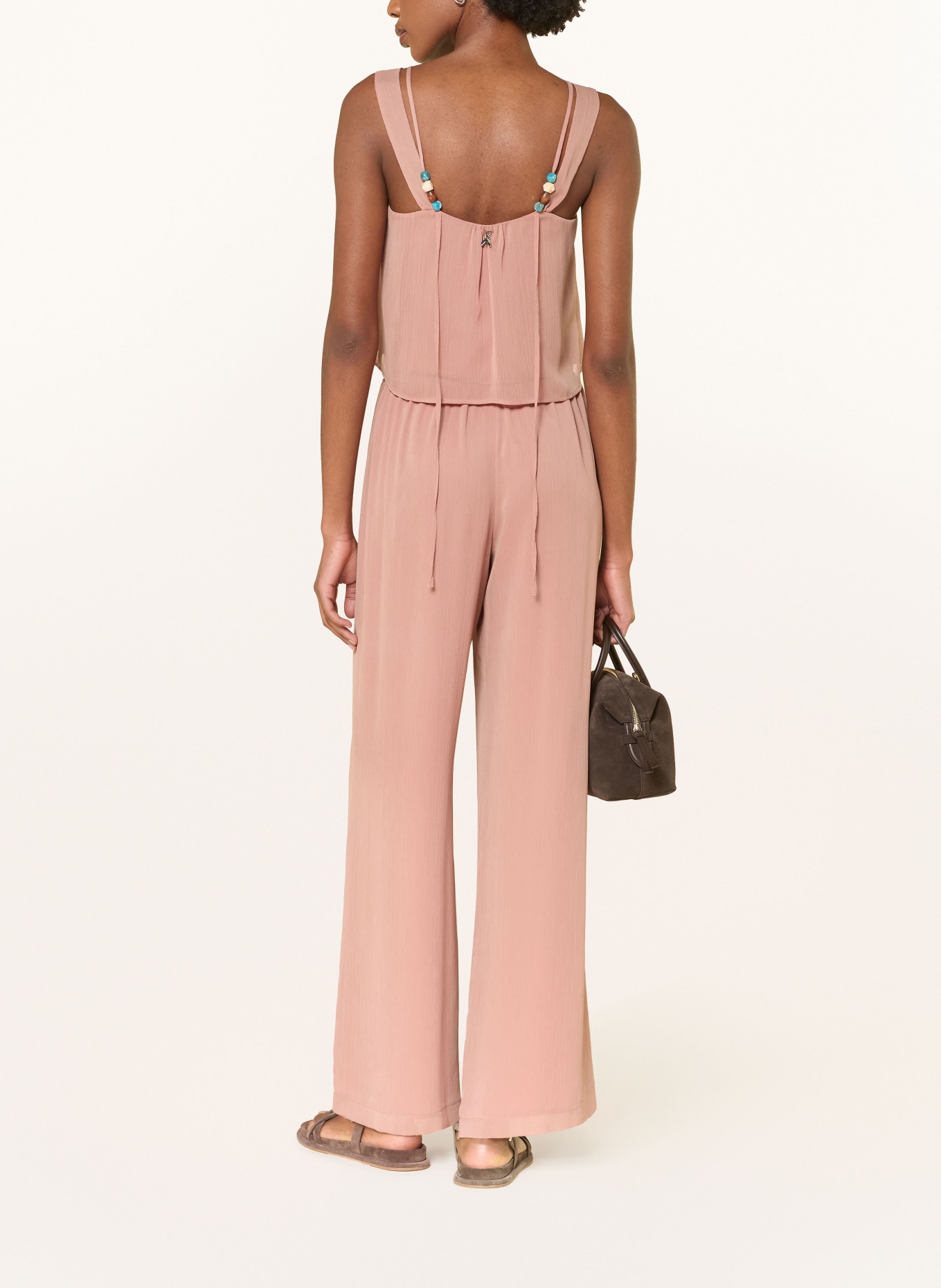 PATRIZIA PEPE Top mit Schmucksteinen: ROSÉ