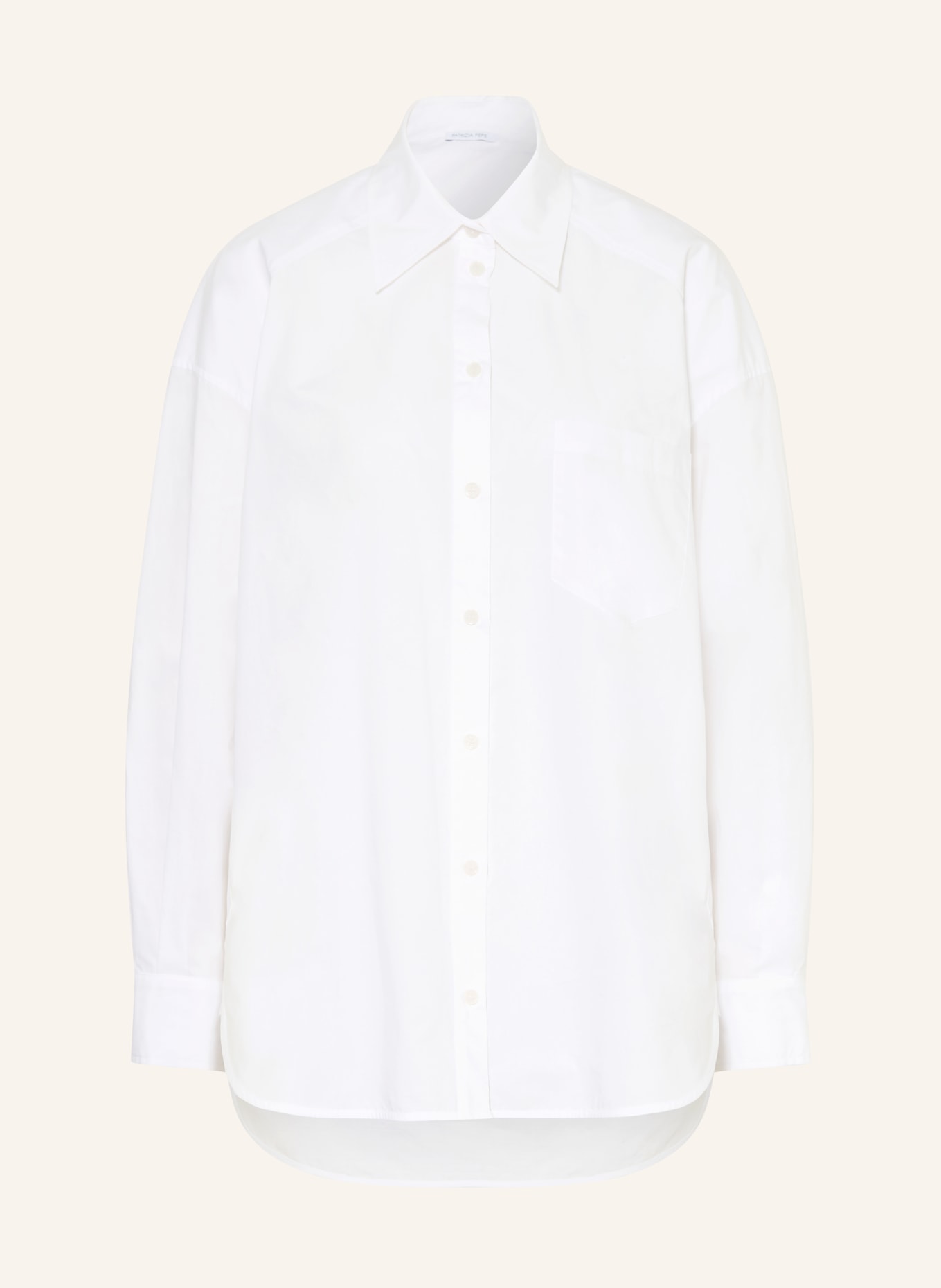 PATRIZIA PEPE Hemdbluse: WEISS