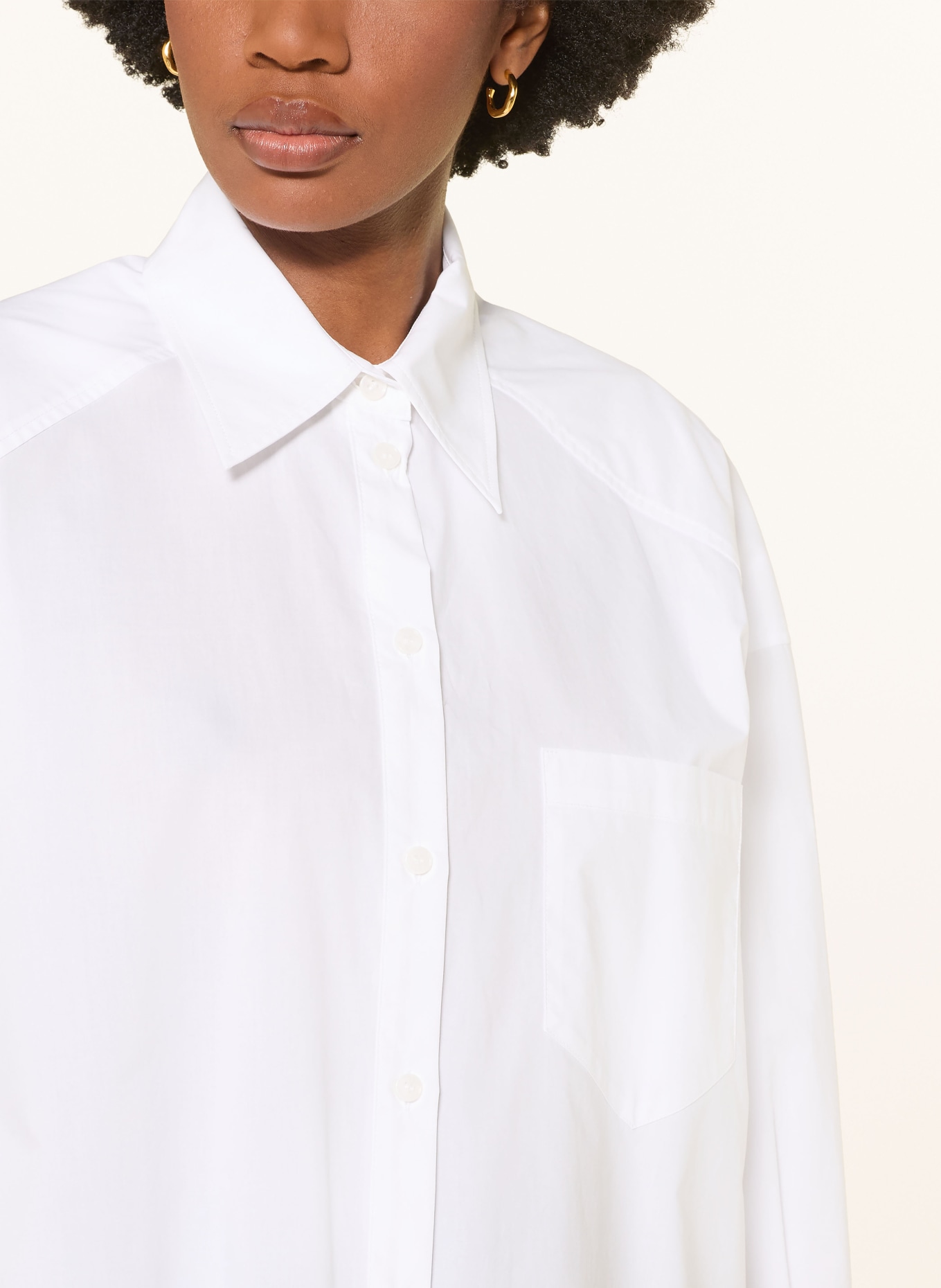 PATRIZIA PEPE Hemdbluse: WEISS