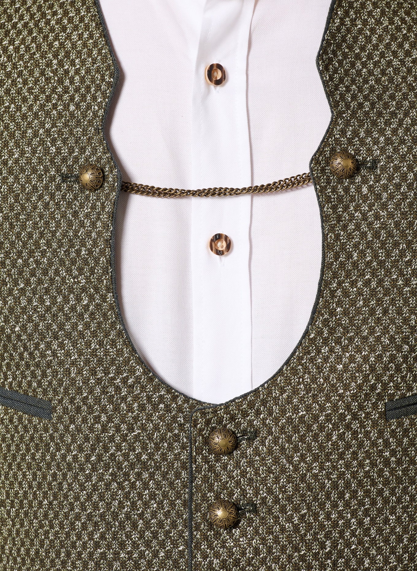 Grasegger Trachtenweste GULDEN: OLIV / KHAKI