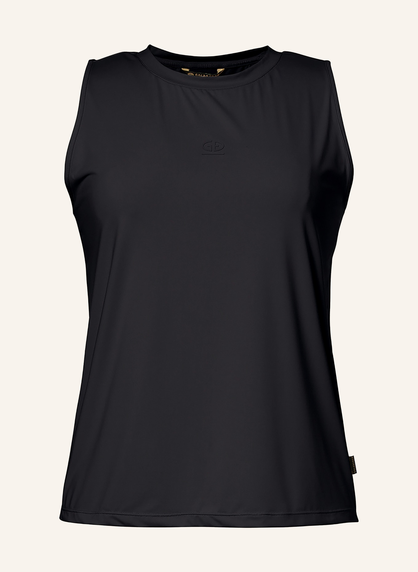 GOLDBERGH Tanktop SOLANE: ZWART