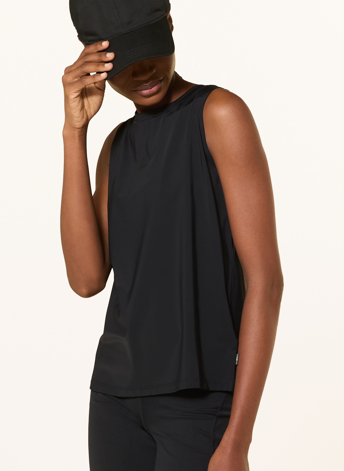 GOLDBERGH Tanktop SOLANE: ZWART