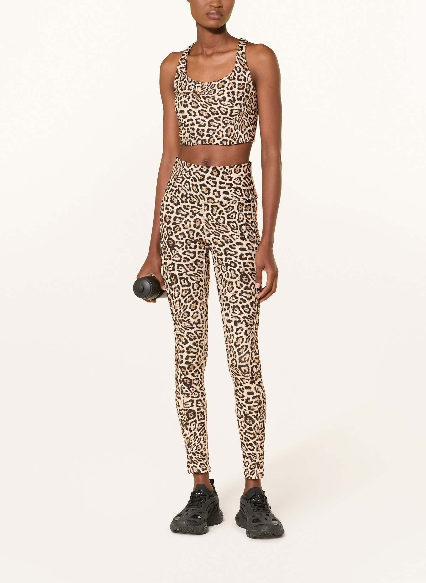 GOLDBERGH Sport-BH ZAFFIRINA mit Mesh: HELLBRAUN / BEIGE / SCHWARZ