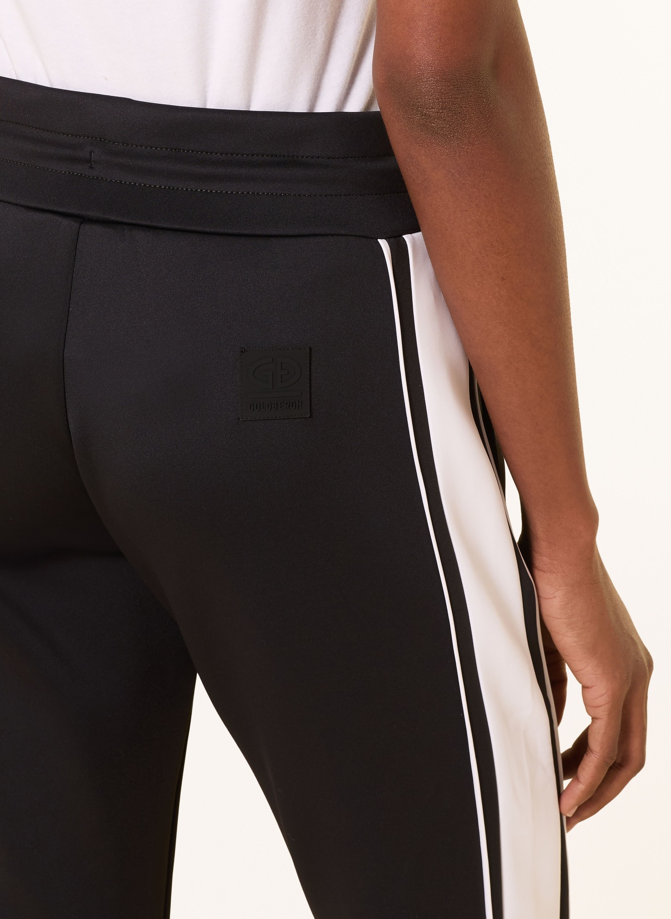 GOLDBERGH Golfhose ELIO: SCHWARZ / WEISS