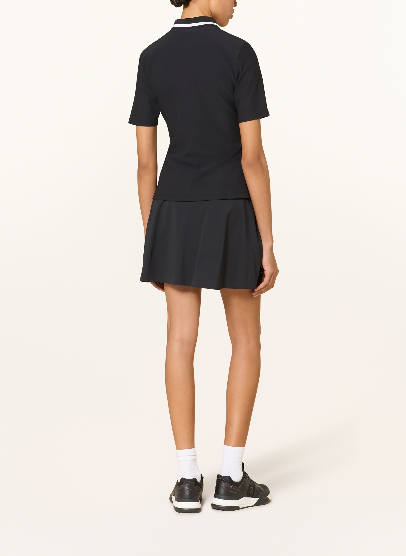 GOLDBERGH Functionele poloshirt CASSIA: ZWART