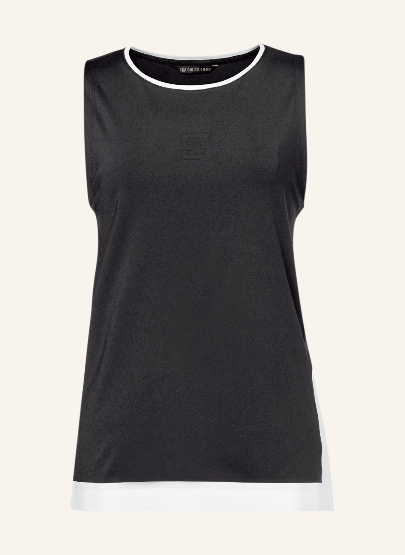 GOLDBERGH Tanktop LUSSURIA: ZWART / WIT